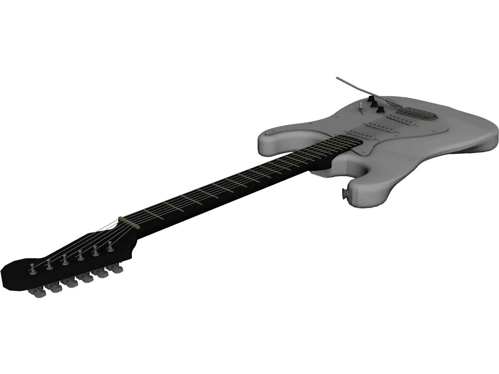 Electric Guitar 3D Model main preview
