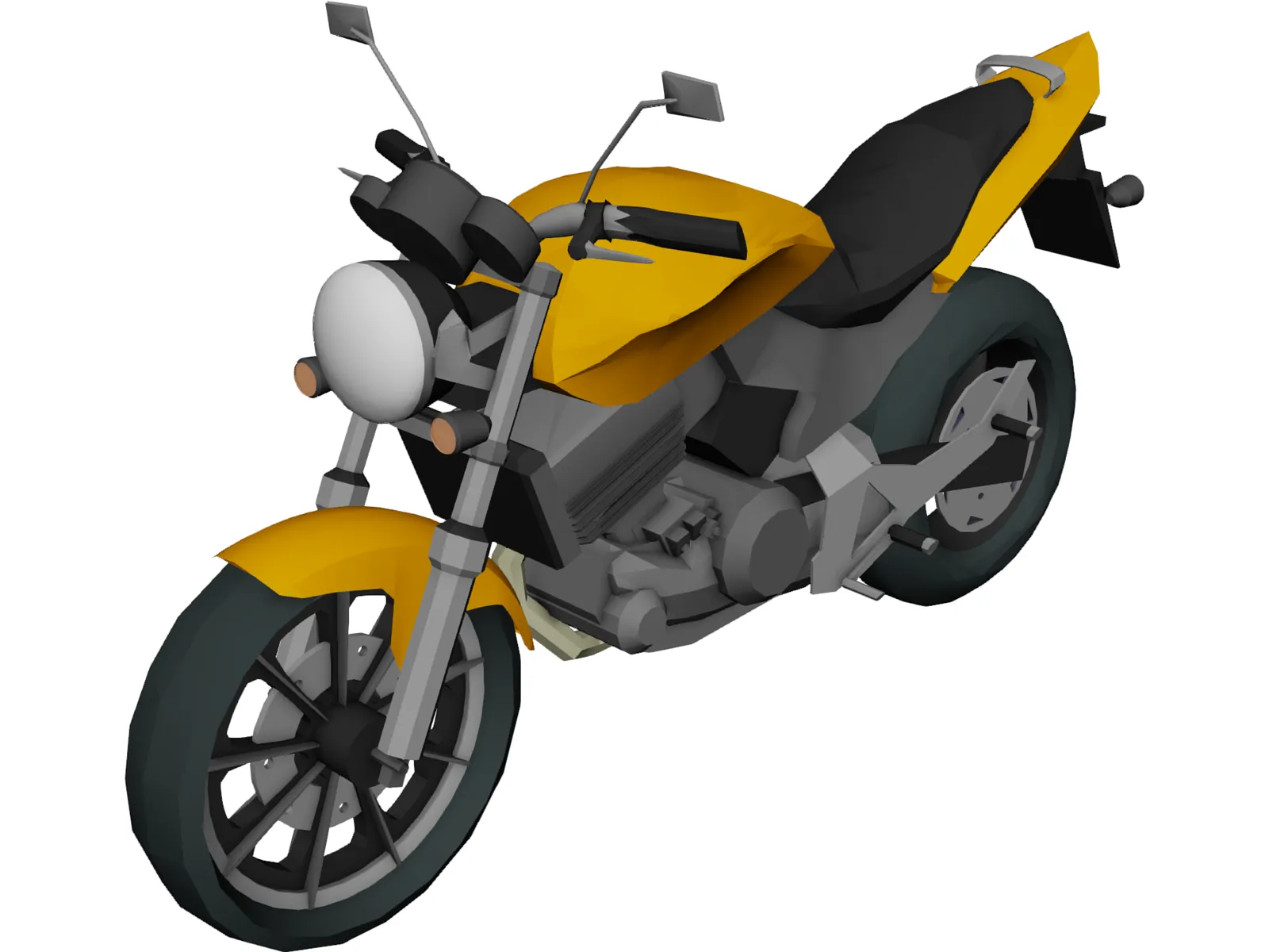 Honda Hornet 3D Model main preview
