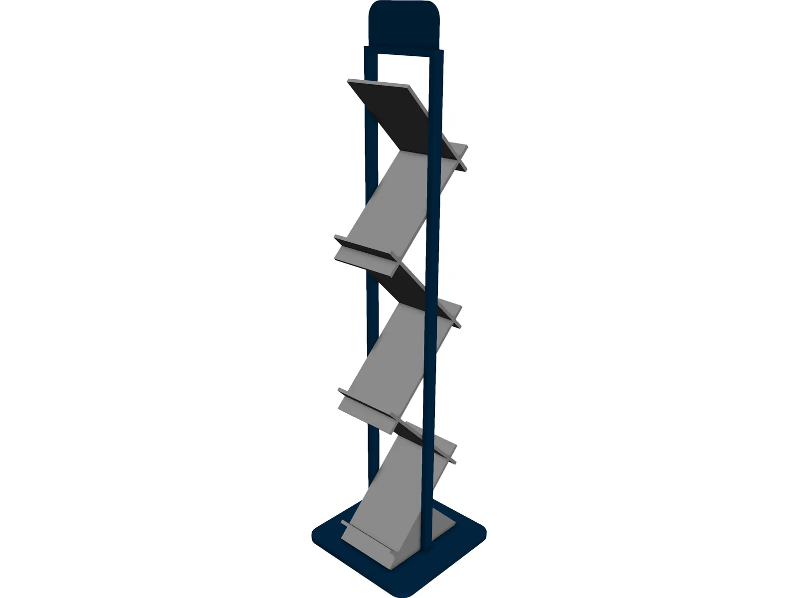 Broschure Stand 3D Model main preview