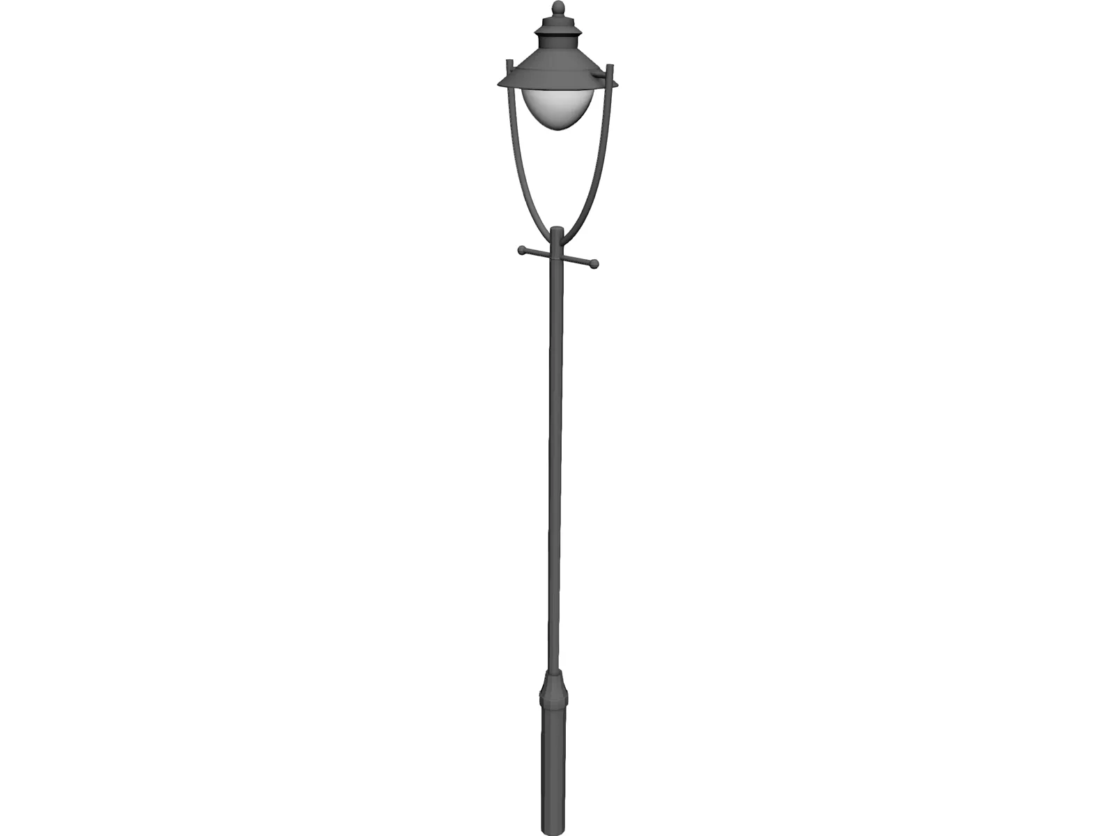 Street Lamp Edwardian 3D Model main preview