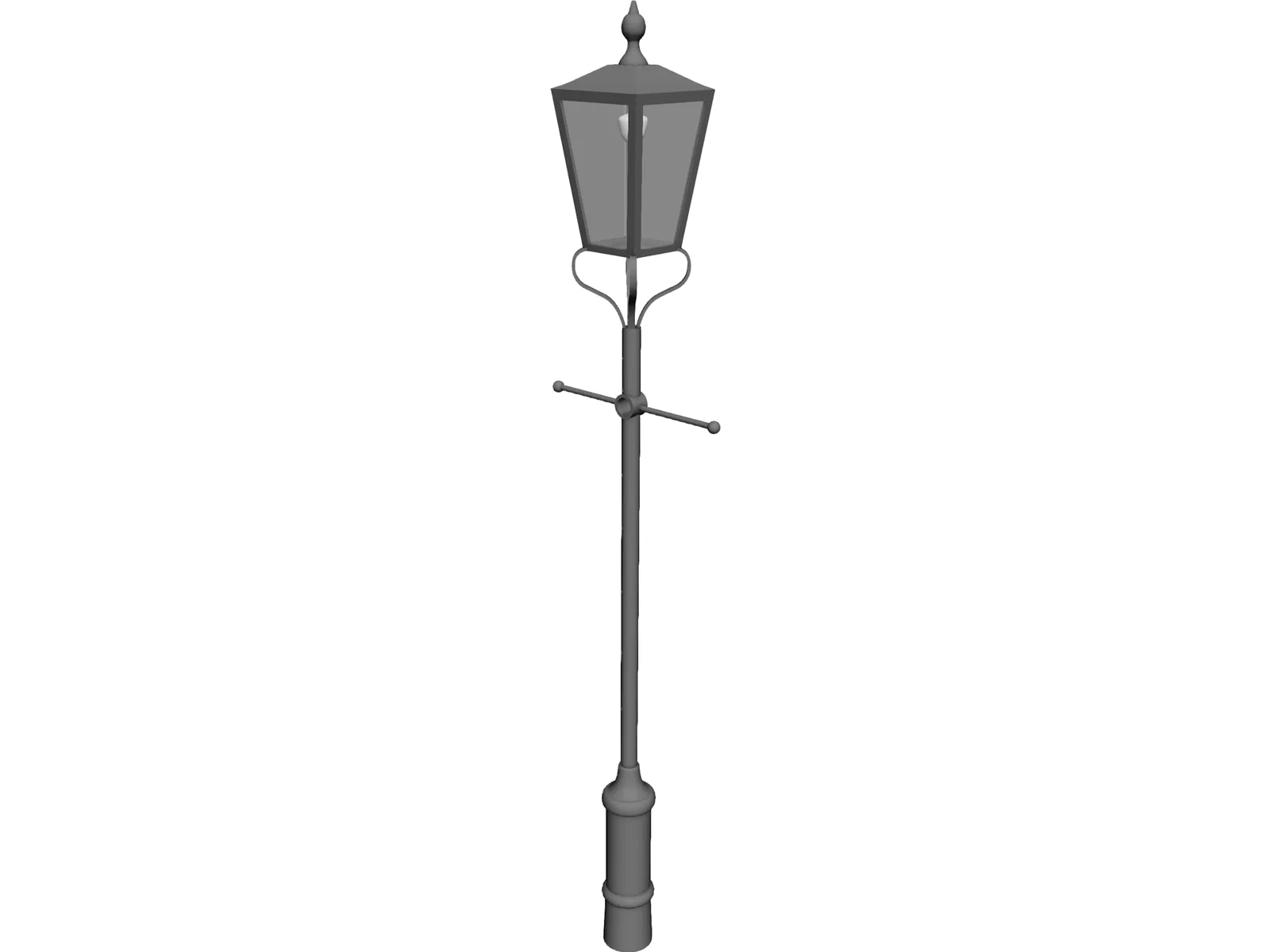 Street Lamp Victorian 3D Model main preview