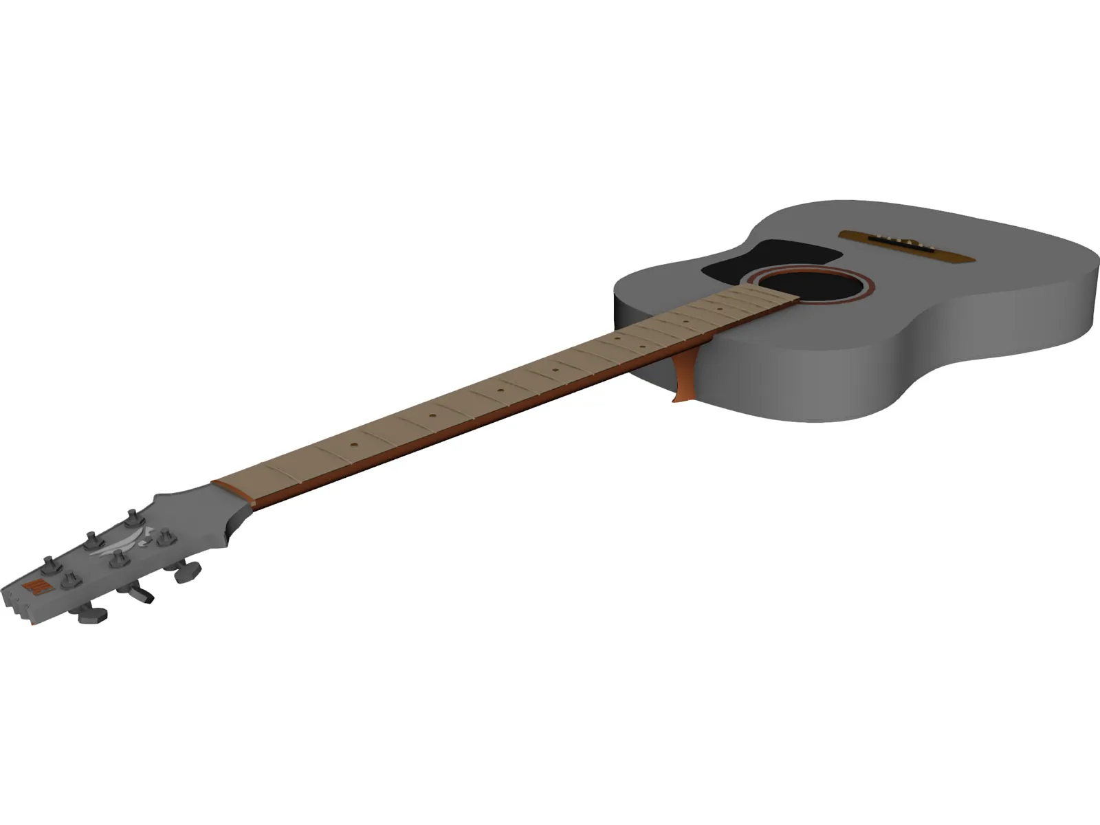 Guitar 3D Model main preview