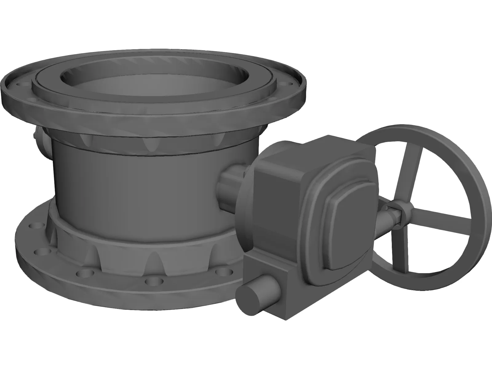 Wasser Valve 3D Model main preview