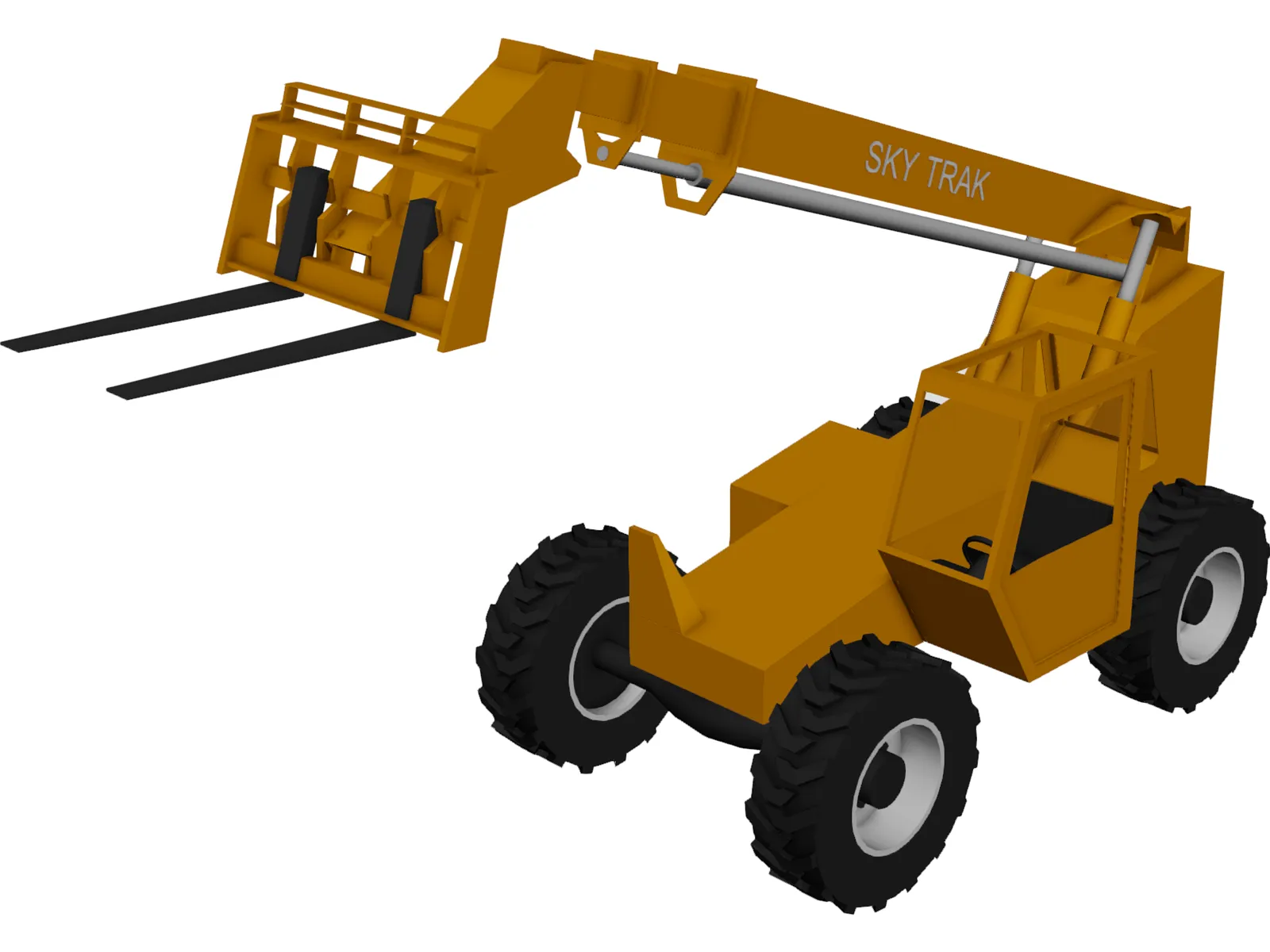 Forklift Skytrack All Terrain 3D Model main preview
