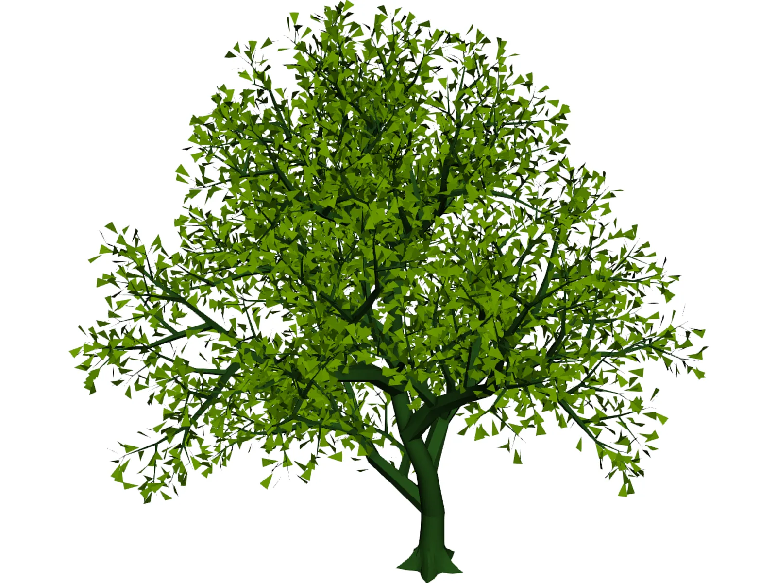 Lush Tree 3D Model main preview