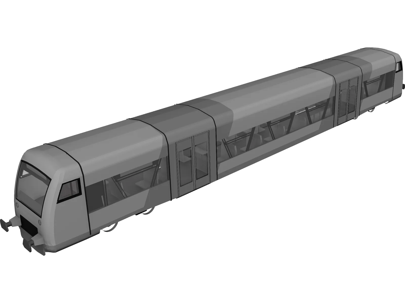 Regio Shuttle 3D Model main preview