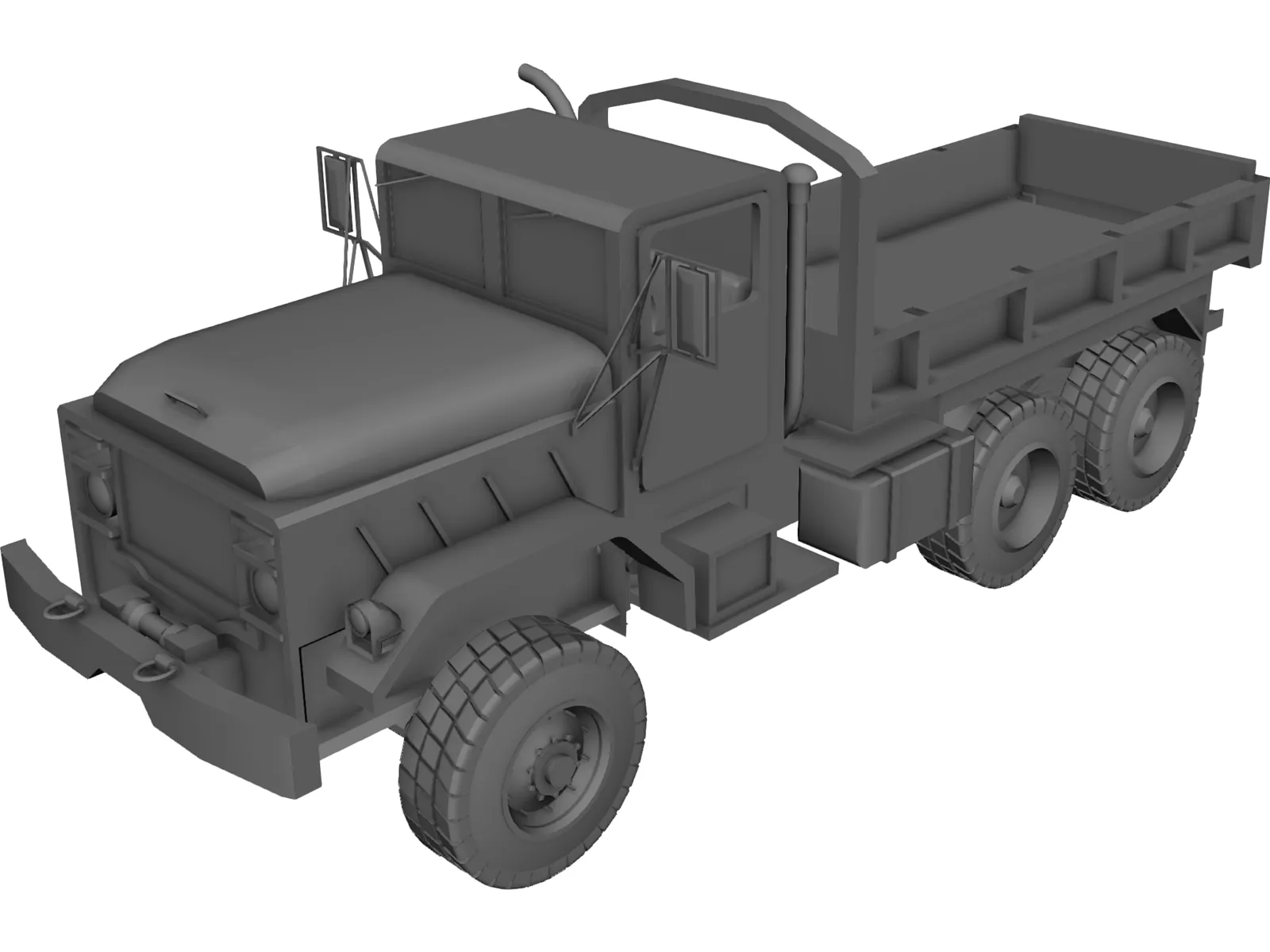 Military Transport Truck 3D Model main preview