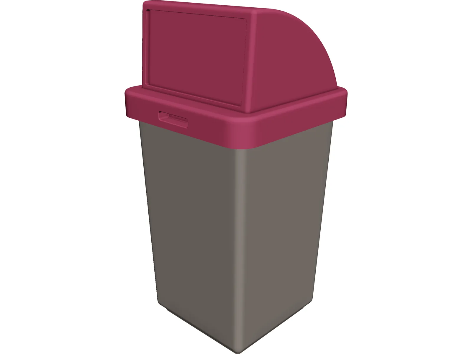Rubbish Bin 3D Model main preview