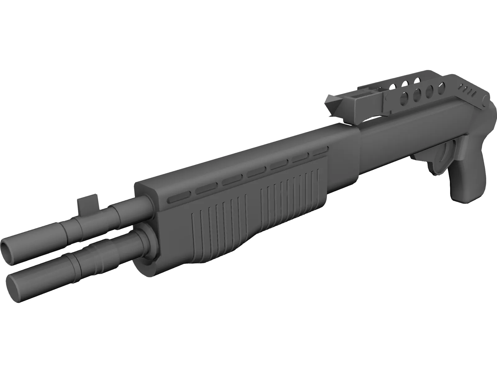 SPAS 12 3D Model main preview
