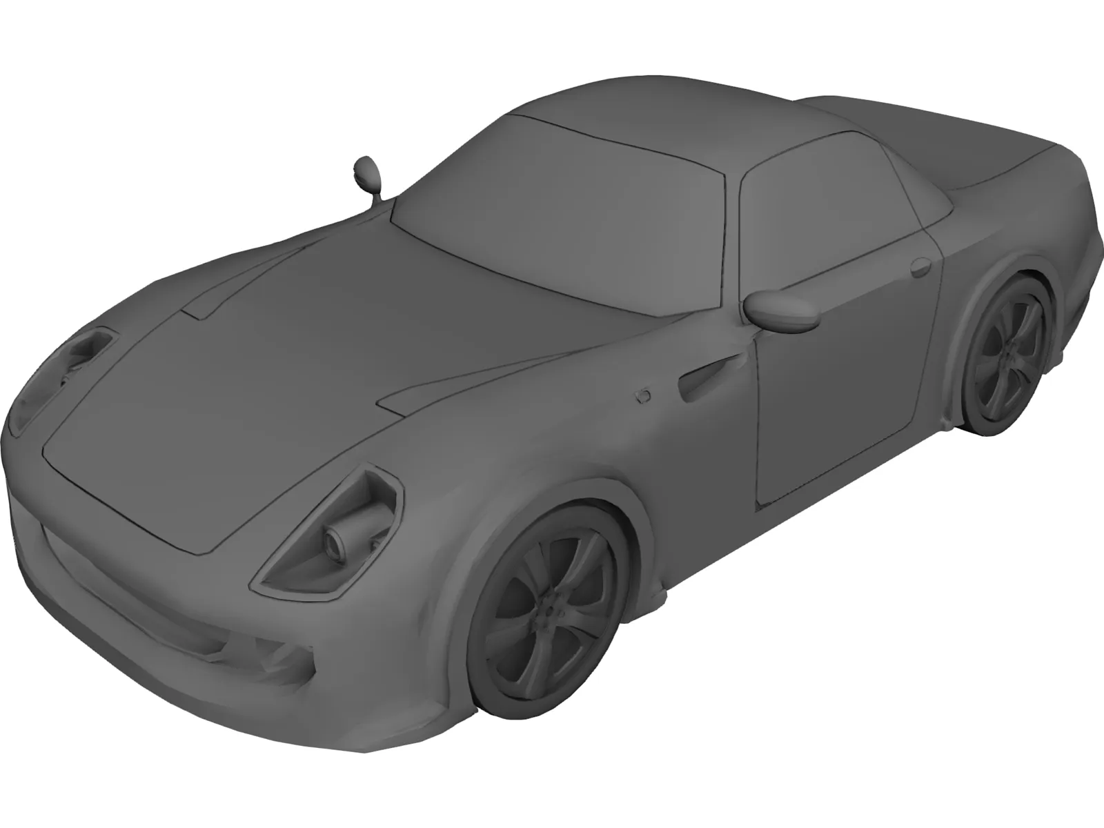Exclusive Car 3D Model main preview
