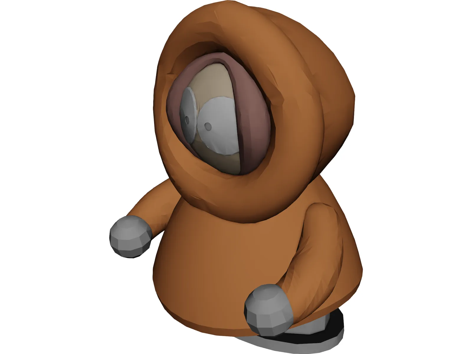 South Park Kenny 3D Model main preview