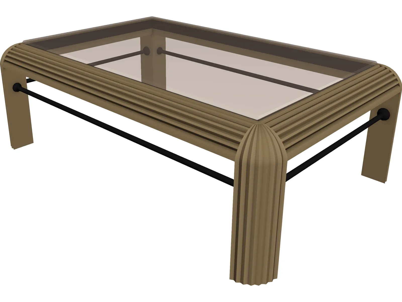 Table Rectangular 3D Model main preview
