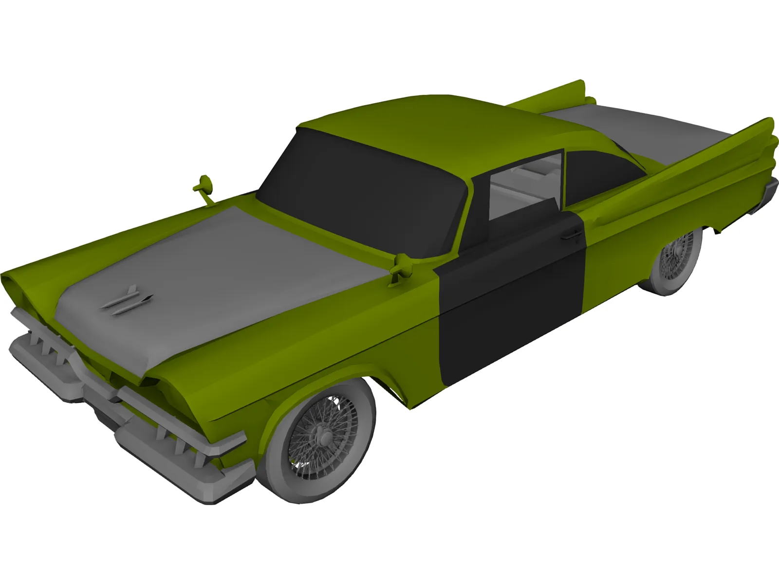 Dodge Lancer (1957) 3D Model main preview
