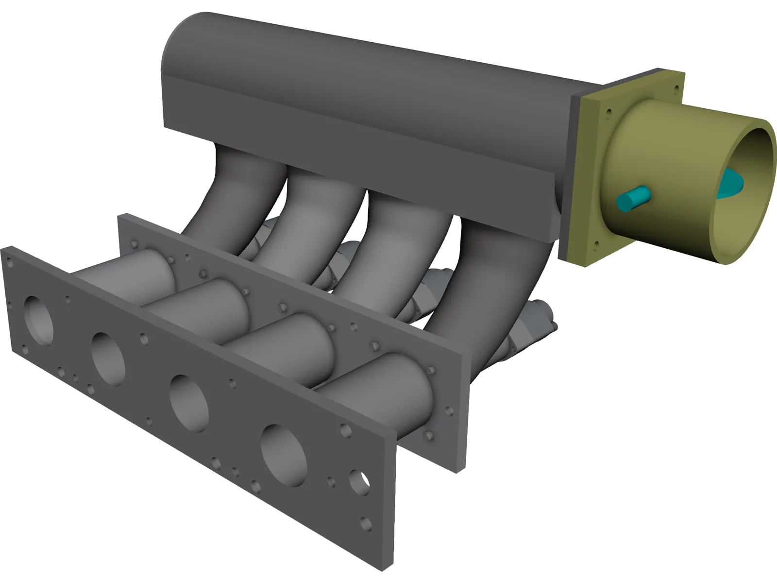 Honda CRX-Civic 84-87 Performance Intake Manifold 3D Model main preview