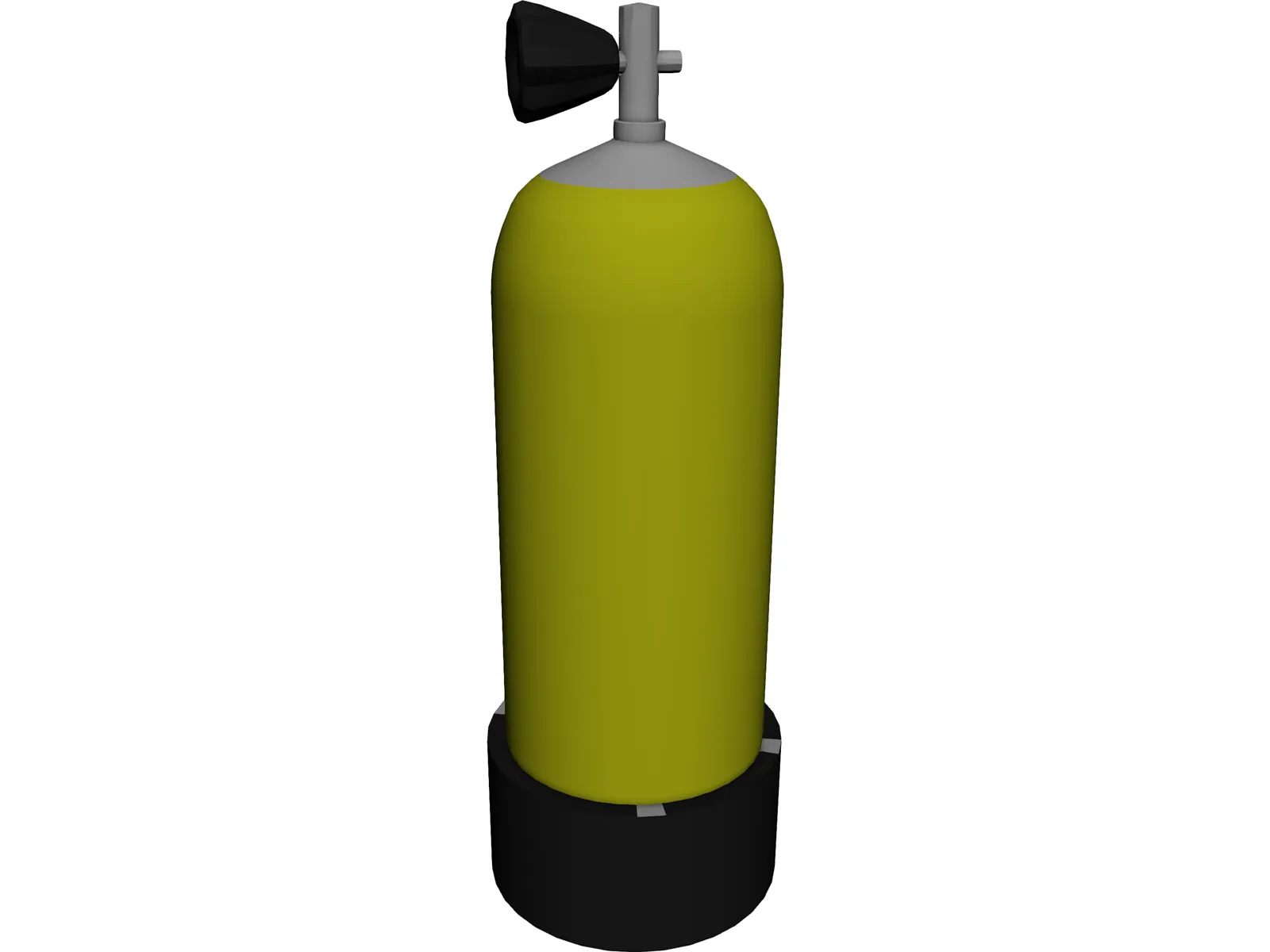 Air Tank 3D Model main preview
