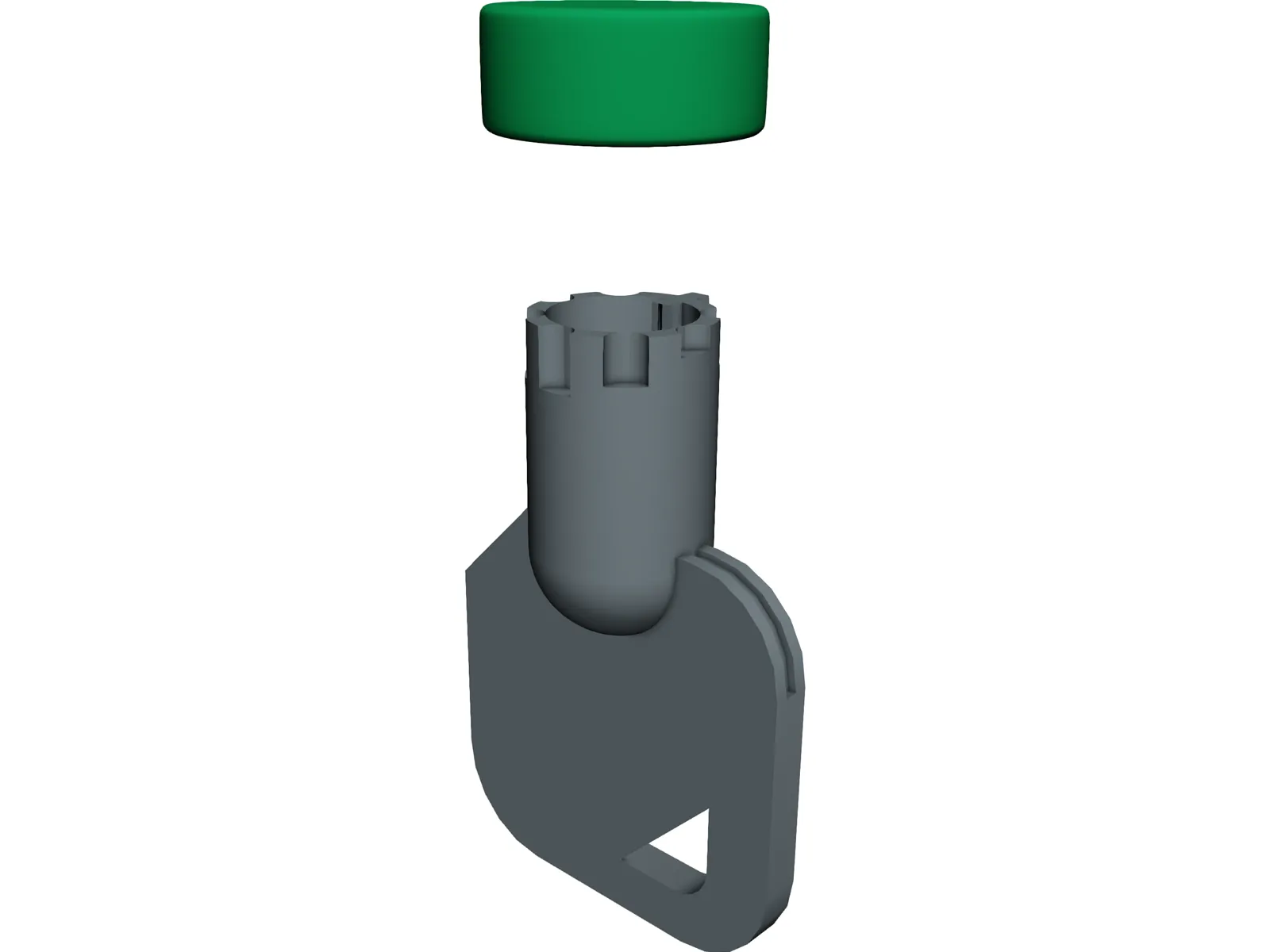 Generic Tubular Key and Keyhole 3D Model main preview