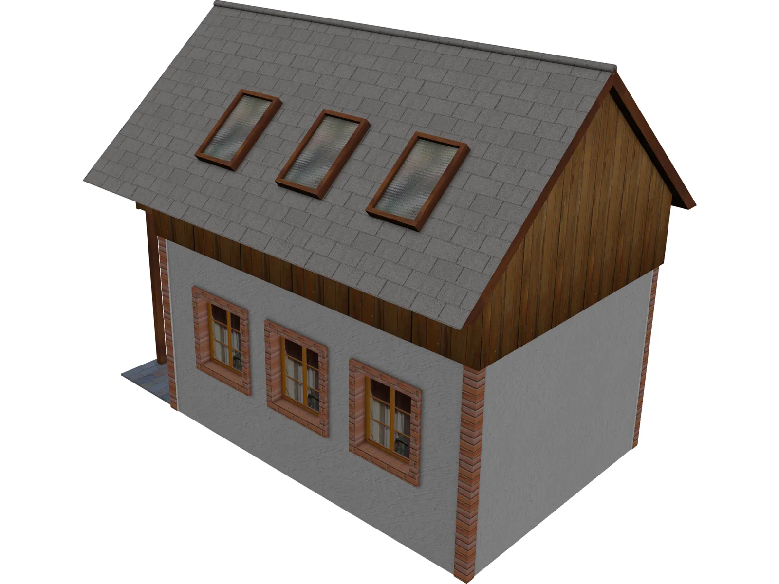 Weekender House 3D Model main preview