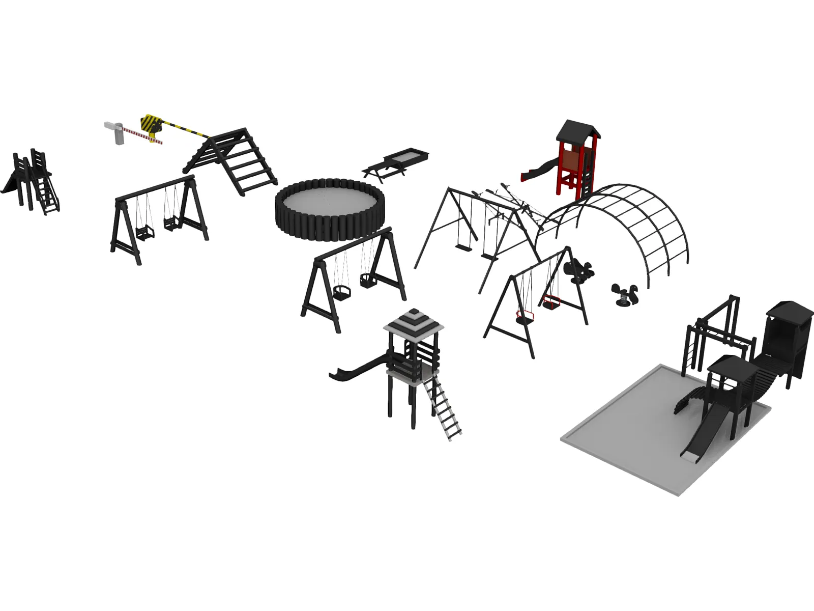 Playground 3D Model main preview