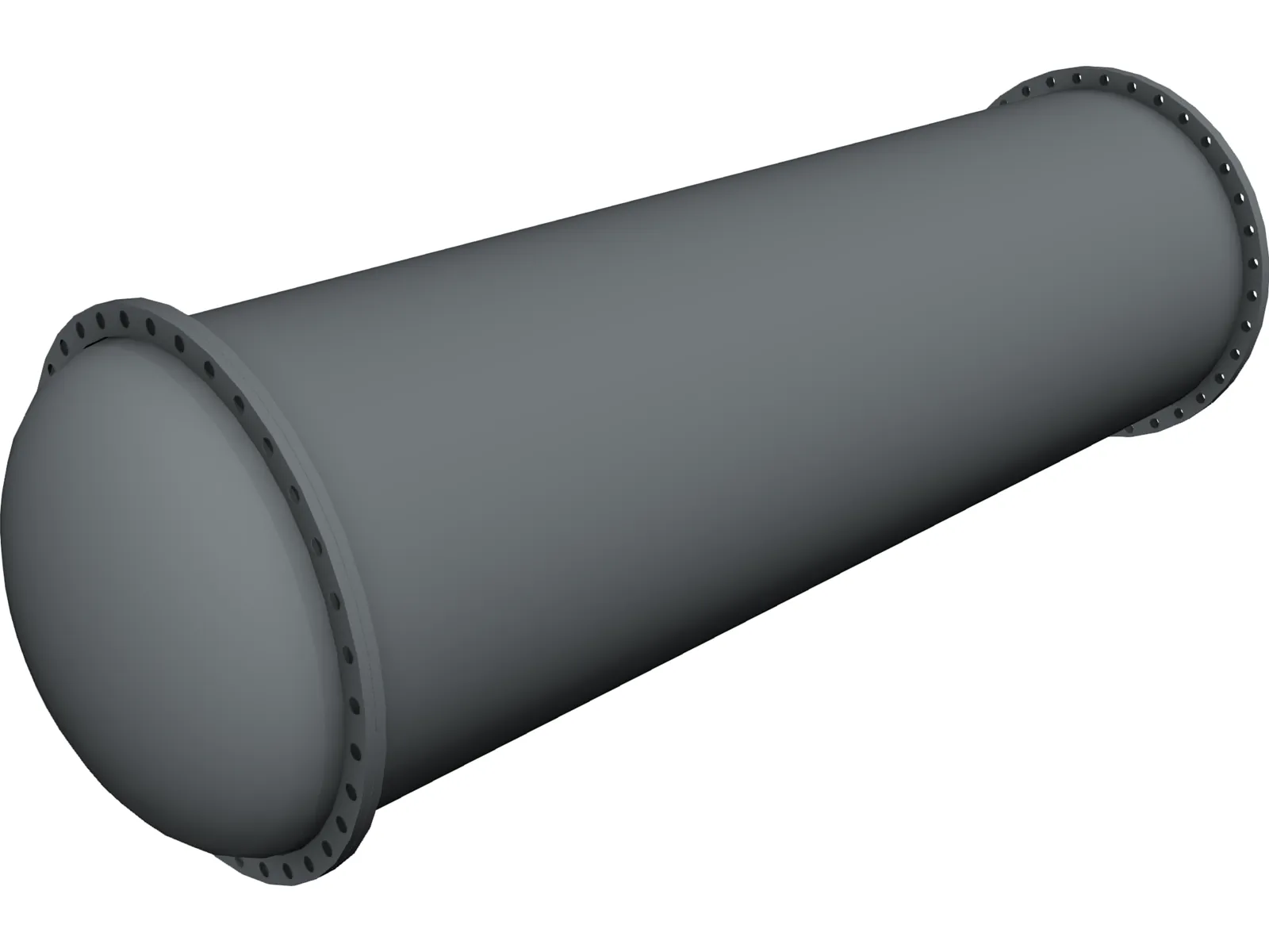 Tubular Heat Exchanger 3D Model main preview