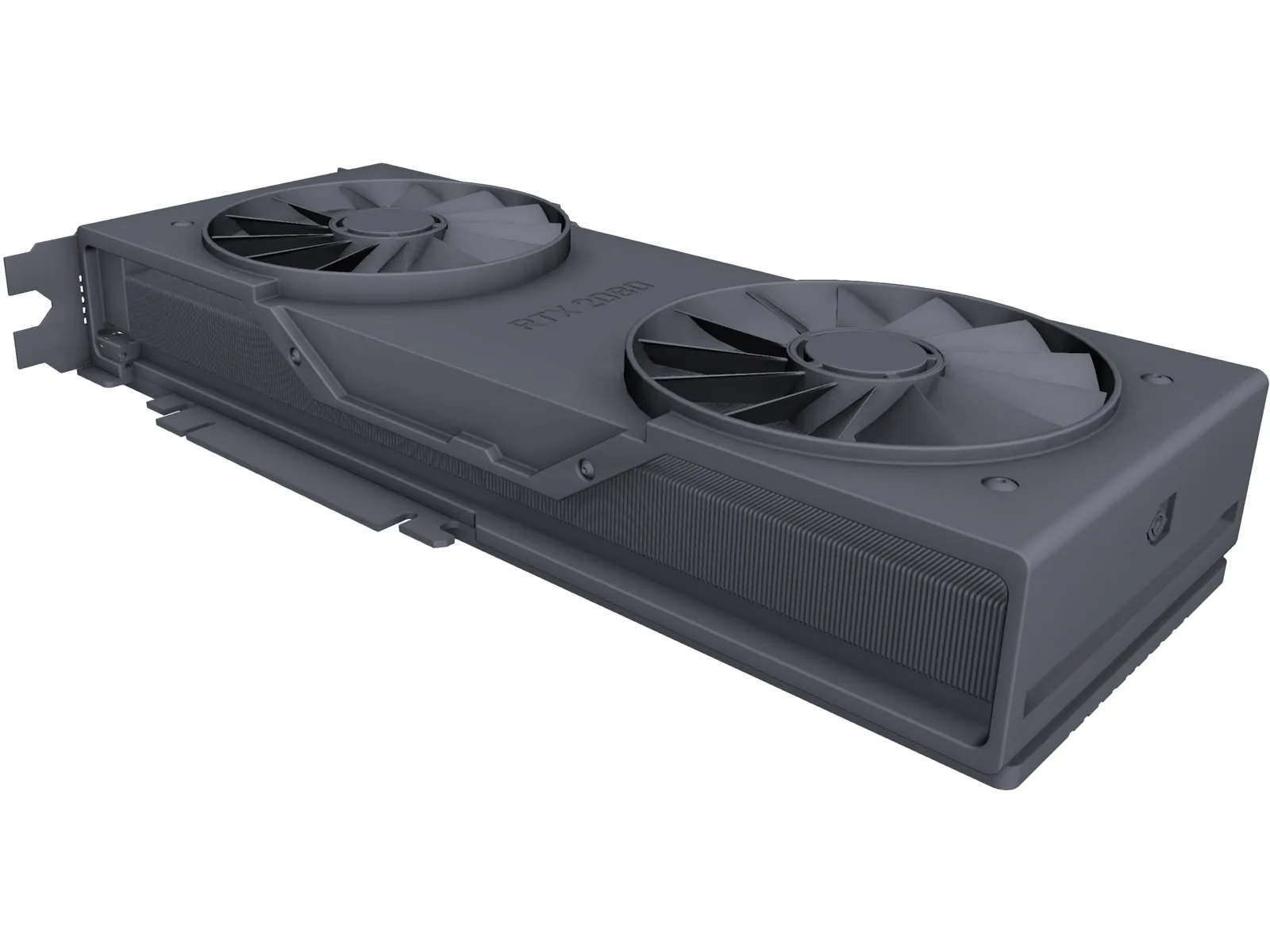 Nvidia GeForce RTX 2080 Founders Edition 3D Model main preview