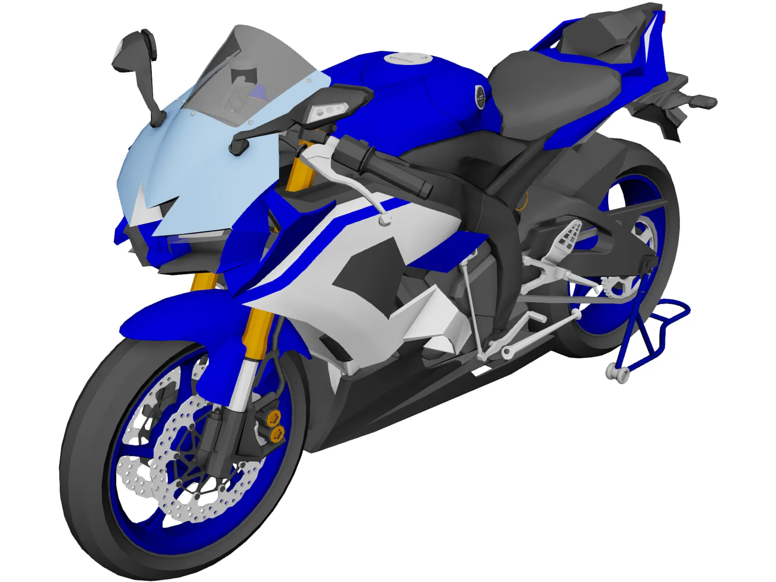 Yamaha YZF-R6 3D Model main preview