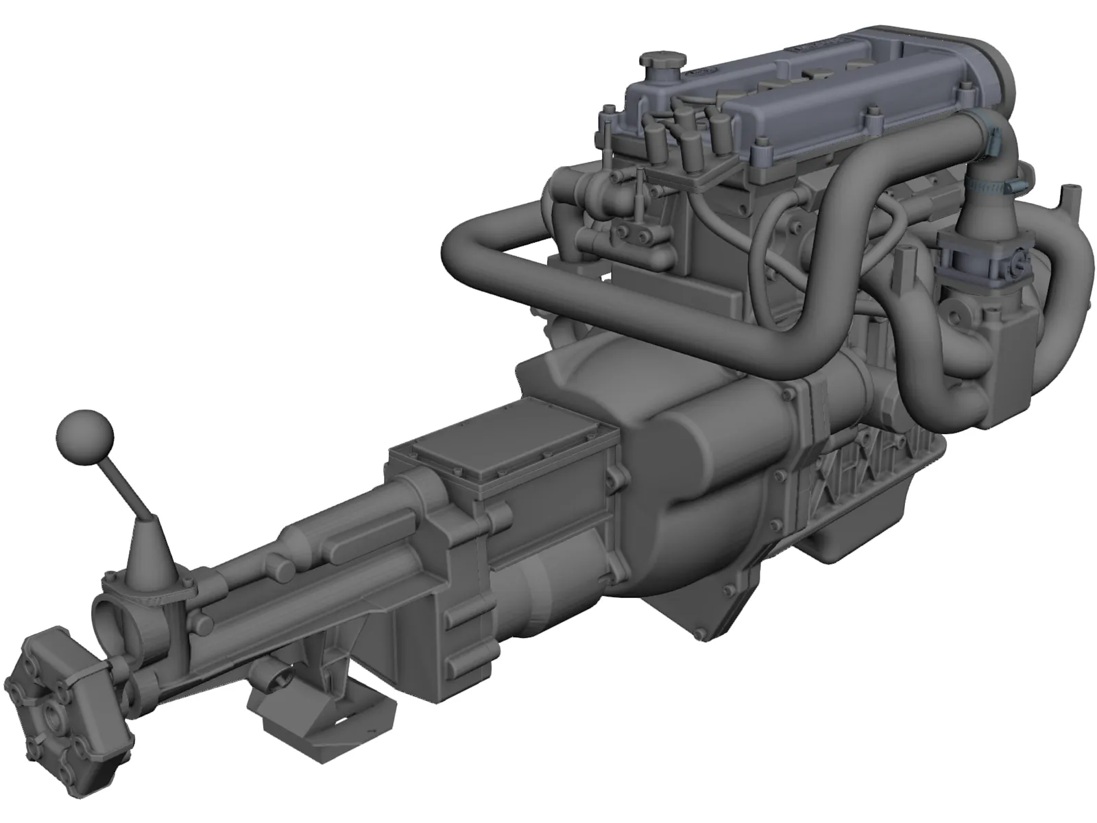 Ford Zetec Engine 3D Model main preview