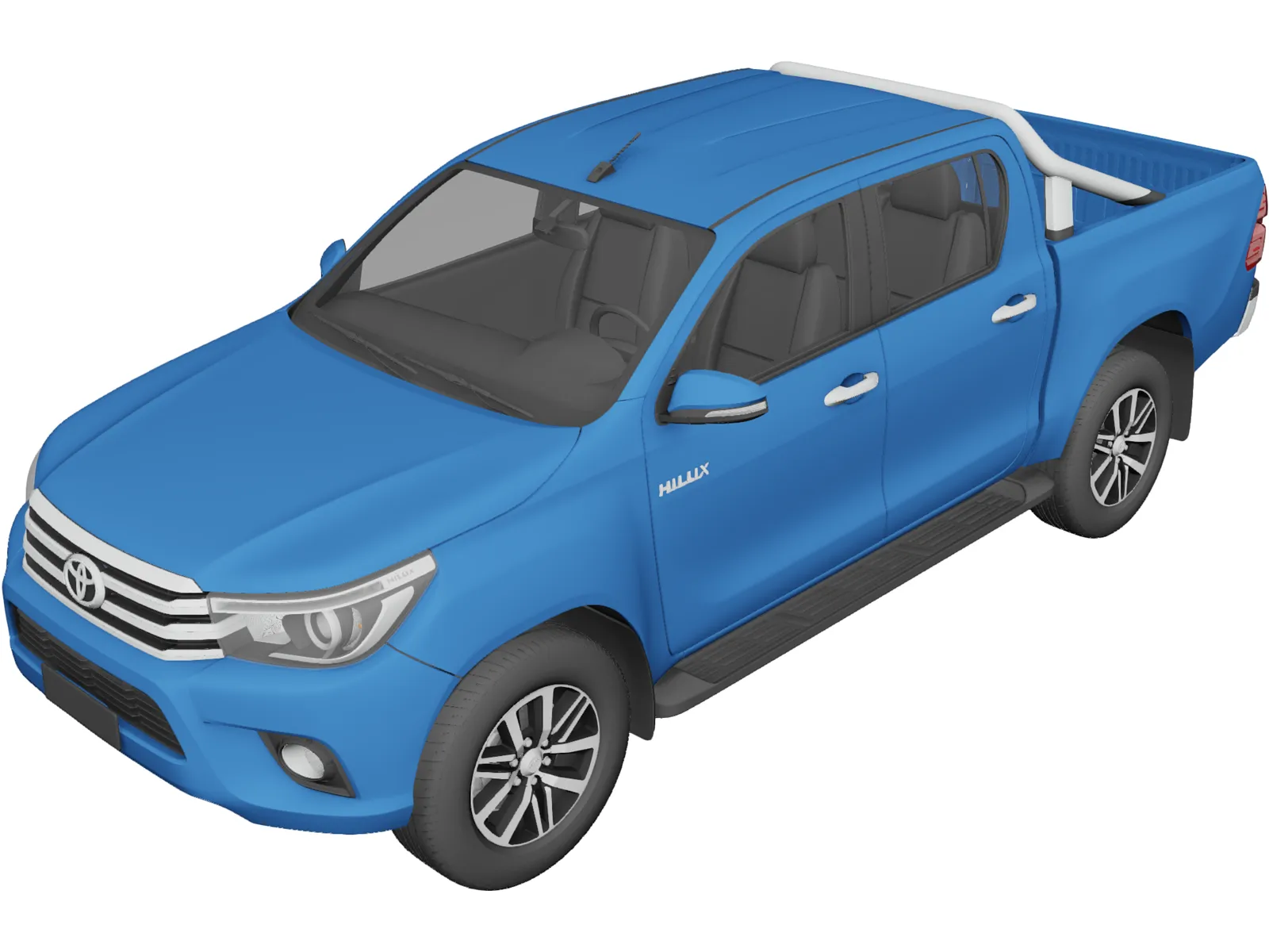Toyota Hilux Double Cab (2016) 3D Model main preview