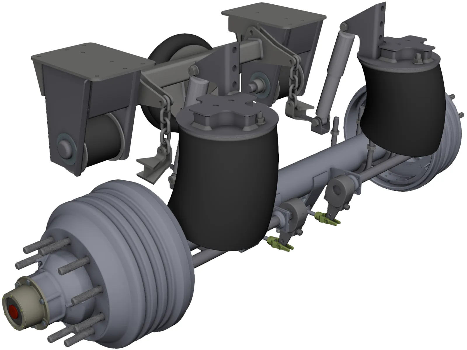HT300-19-004 Hendrickson Suspension 3D Model main preview