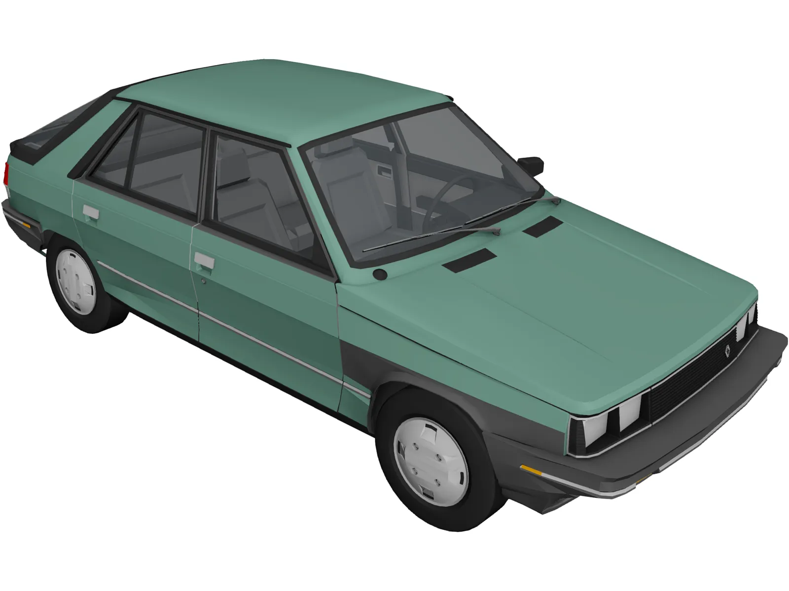 Renault Encore 5-door (1985) 3D Model main preview