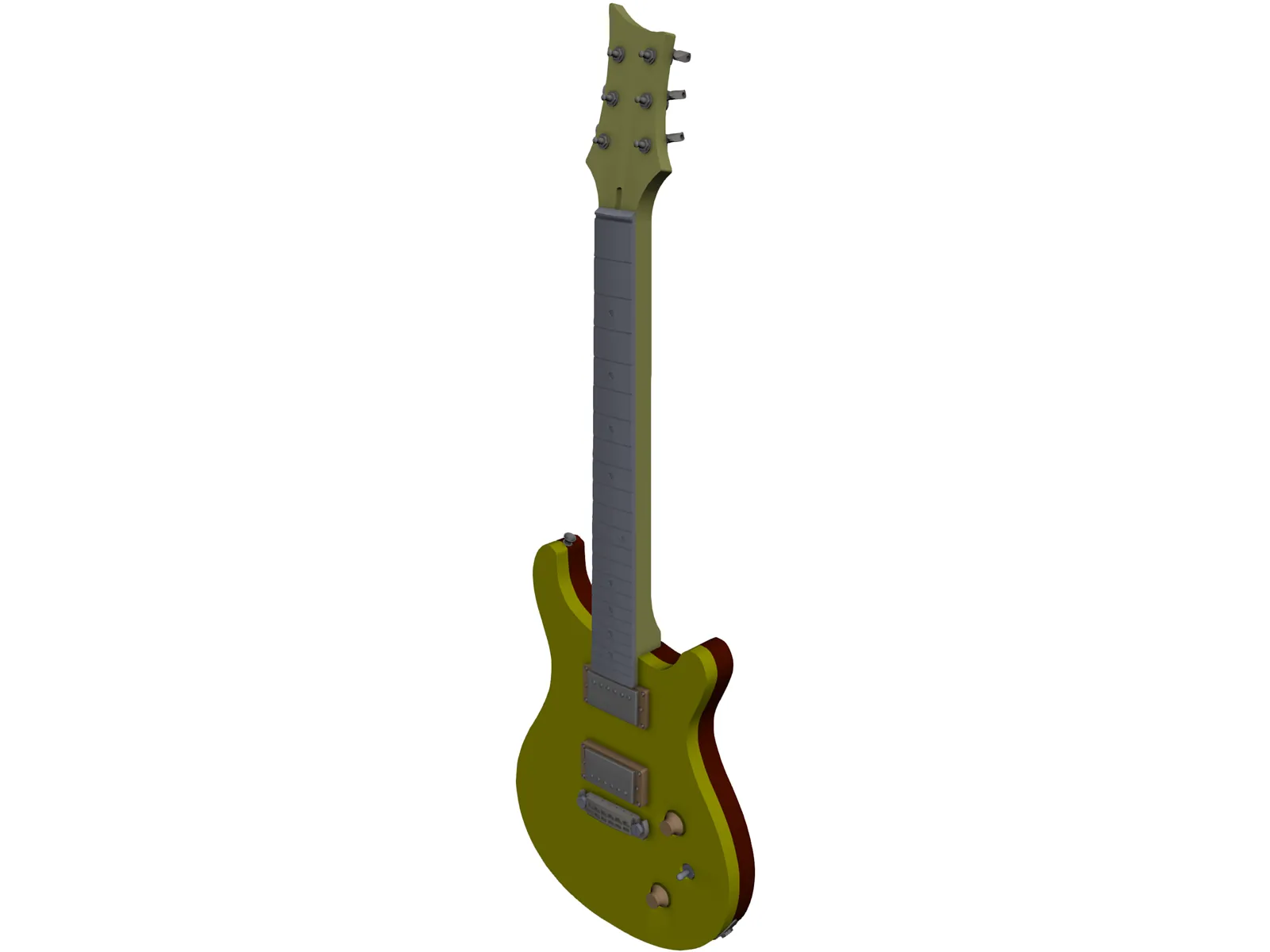 Daves Guitar 3D Model main preview