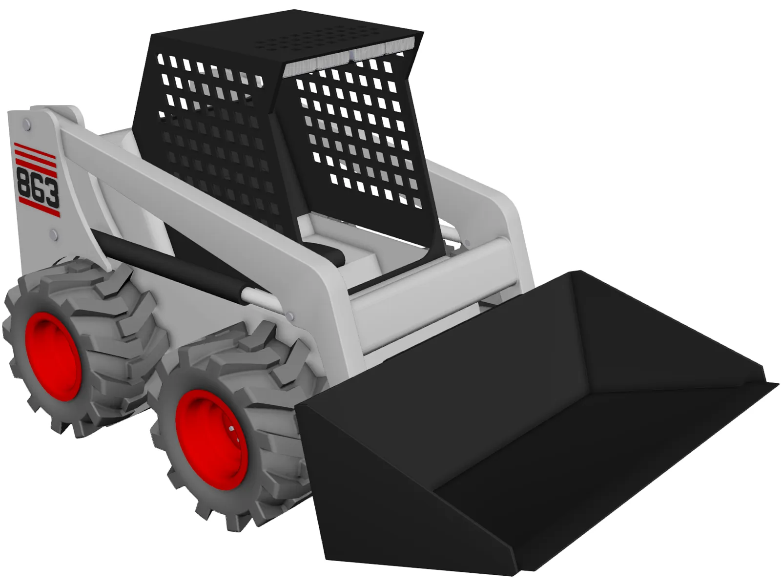 Bobcat 863 3D Model main preview