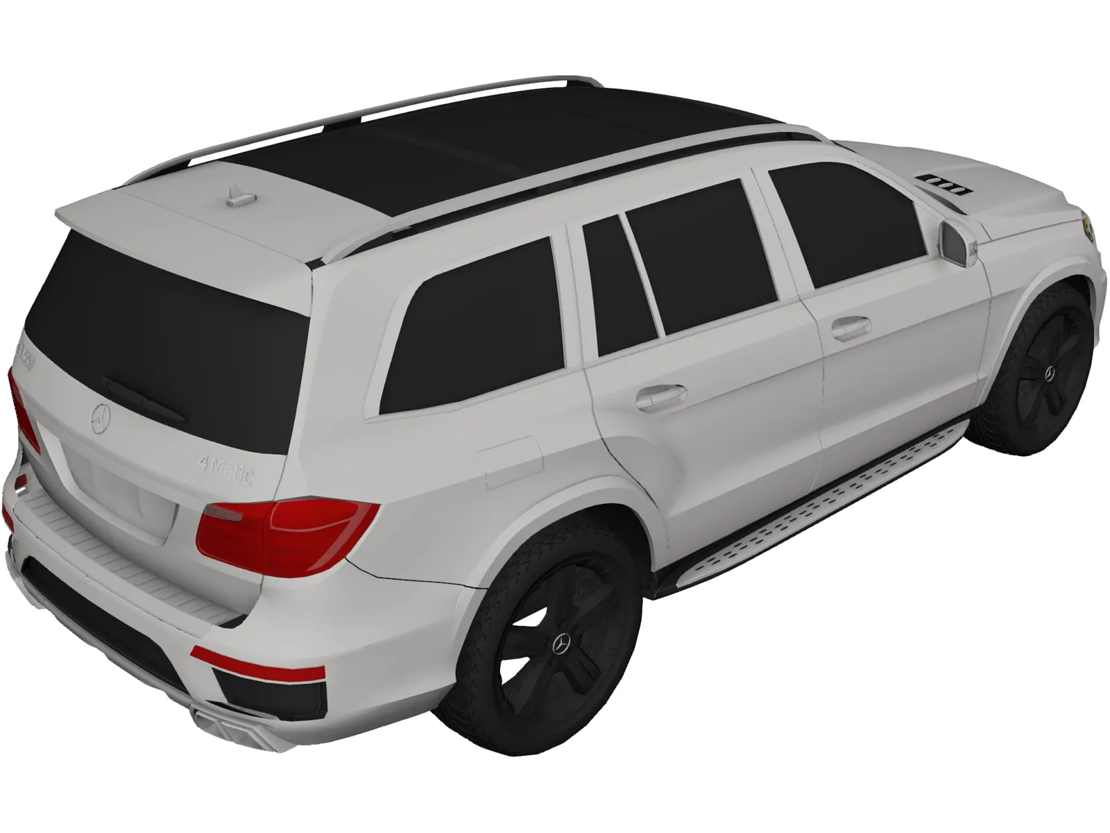 Mercedes-Benz GL550 4Matic (2014) 3D Model main preview