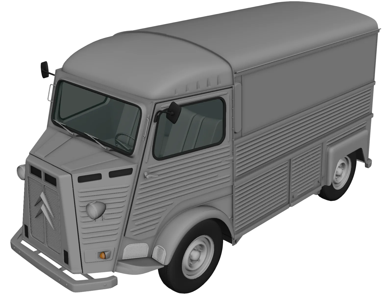 Citroen H Van (1980) 3D Model main preview