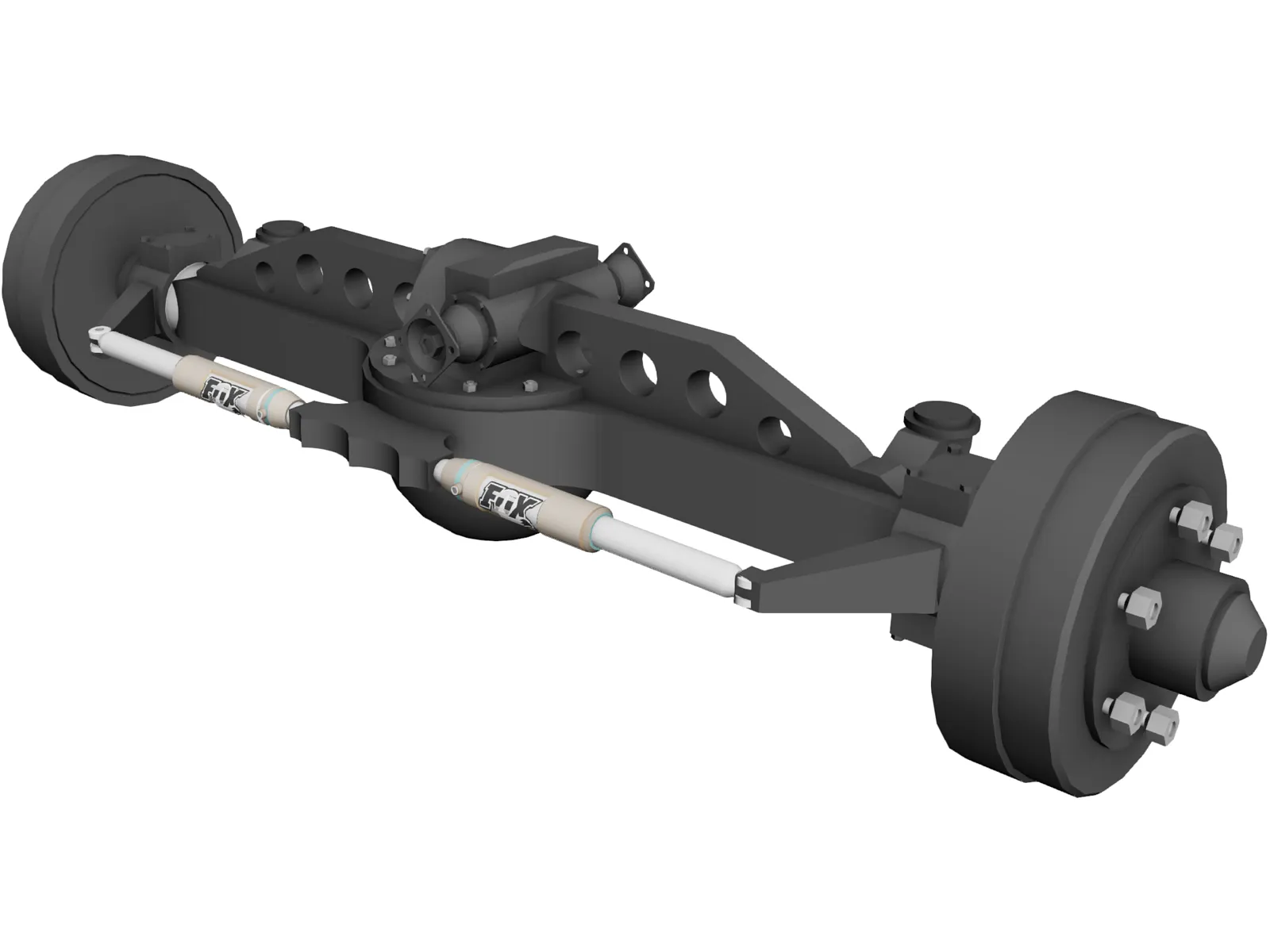 Rockwell Truck Axle 3D Model main preview