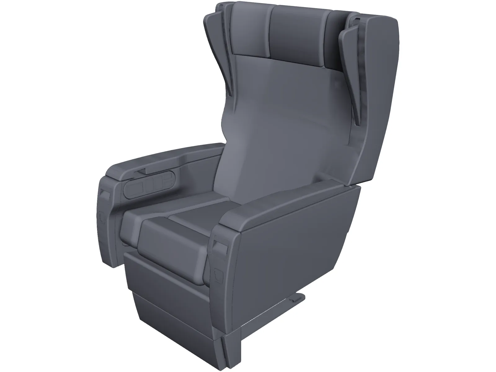 Business Jet Seat 3D Model main preview