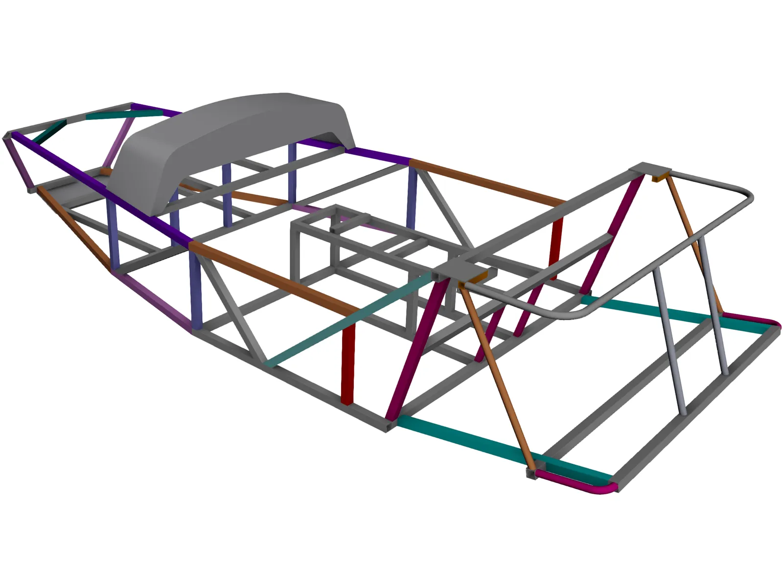 Lotus 7 Chassis 3D Model main preview
