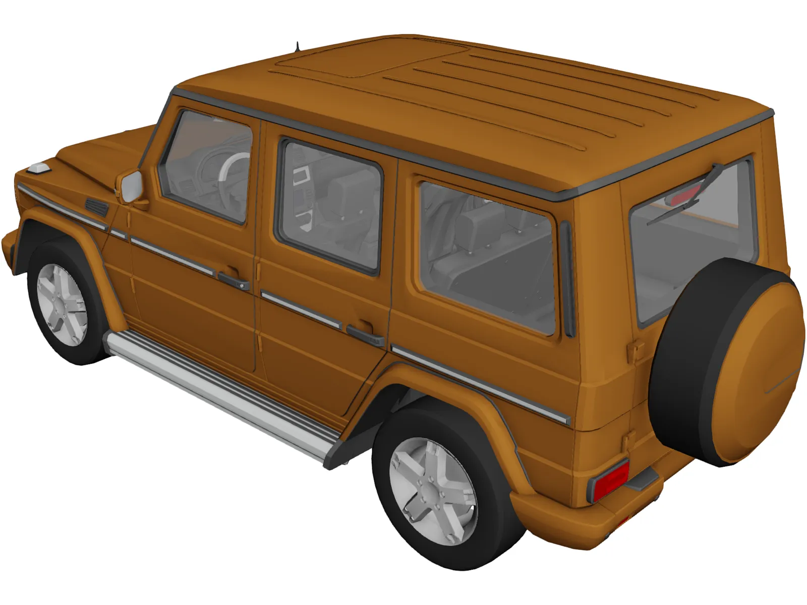 Mercedes-Benz G500 W463 (2008) 3D Model main preview