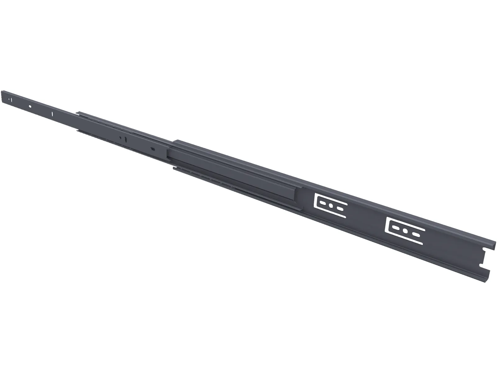 Drawer Slide 18 Inch 3D Model main preview