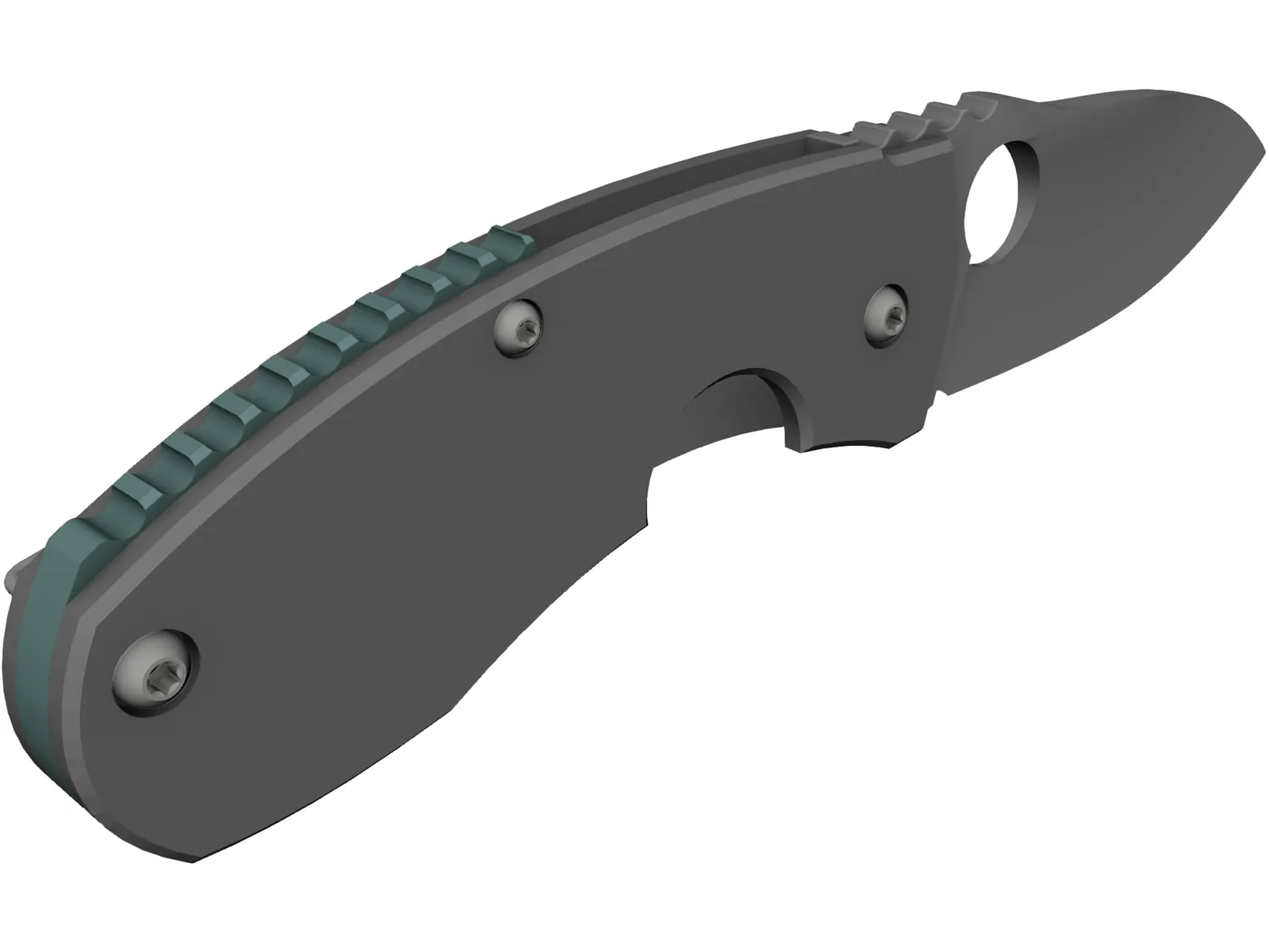 Pocket Knife 3D Model main preview