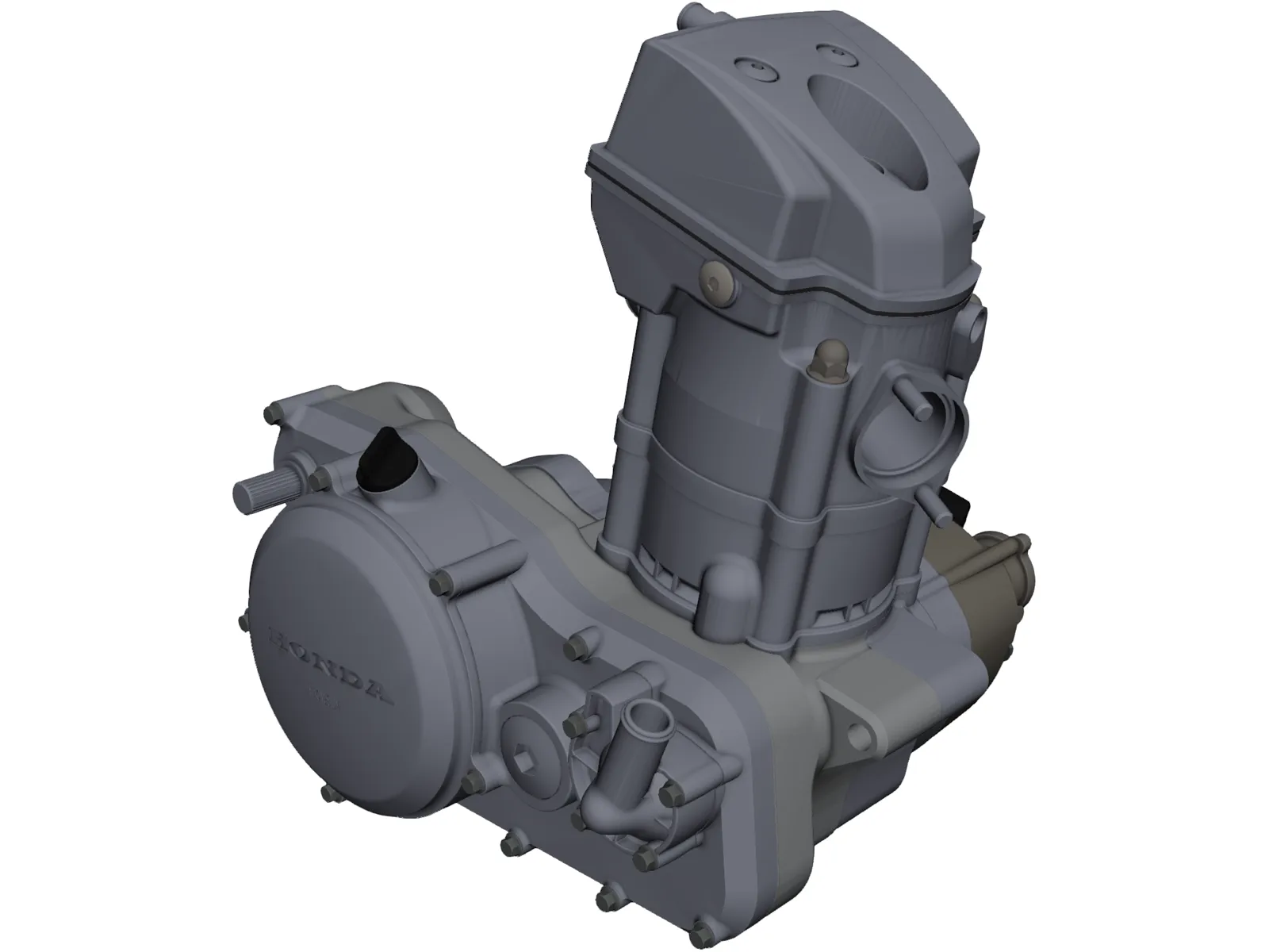 Honda CRF250R Engine 3D Model main preview