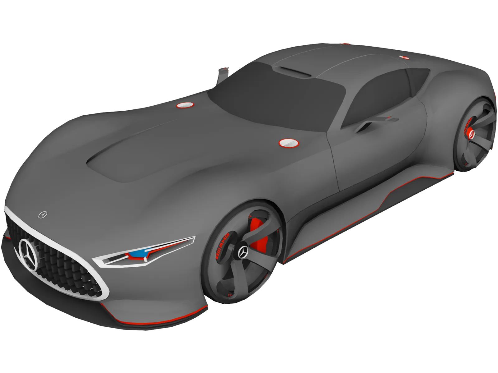 Mercedes-Benz AMG Vision GT Concept 3D Model main preview