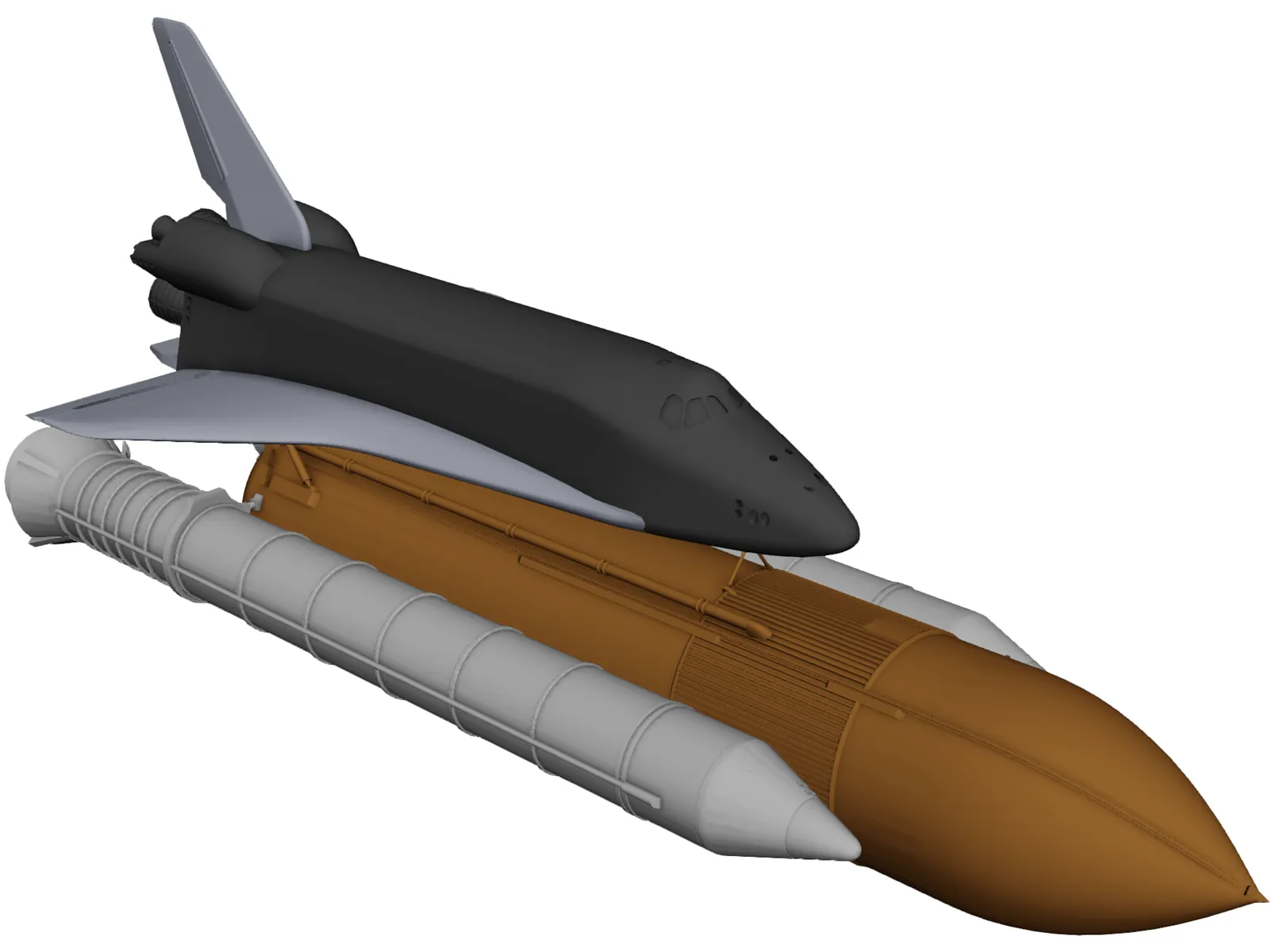 Space Shuttle 3D Model main preview
