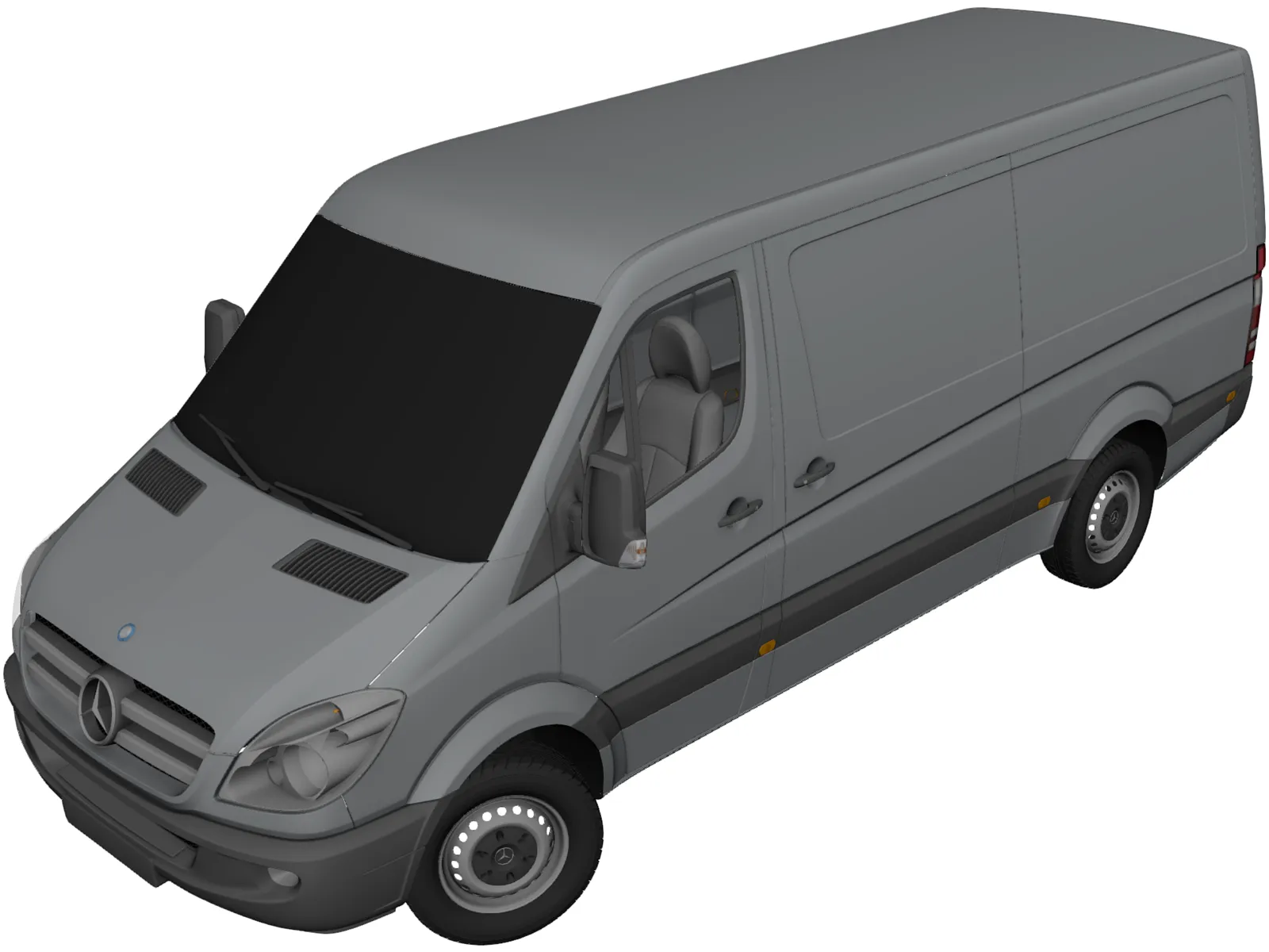 Mercedes-Benz Sprinter 3D Model main preview