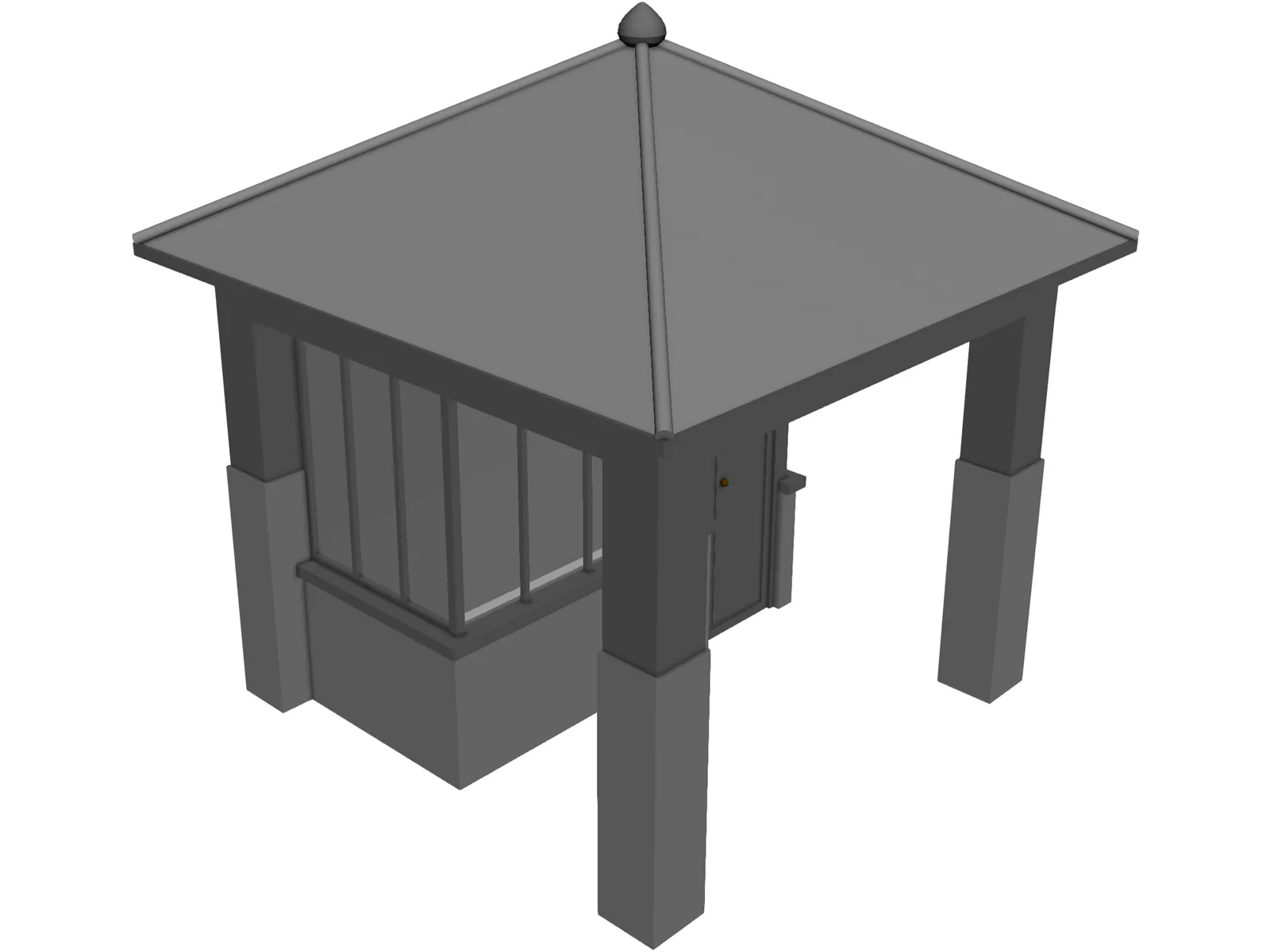 Guard House 3D Model main preview