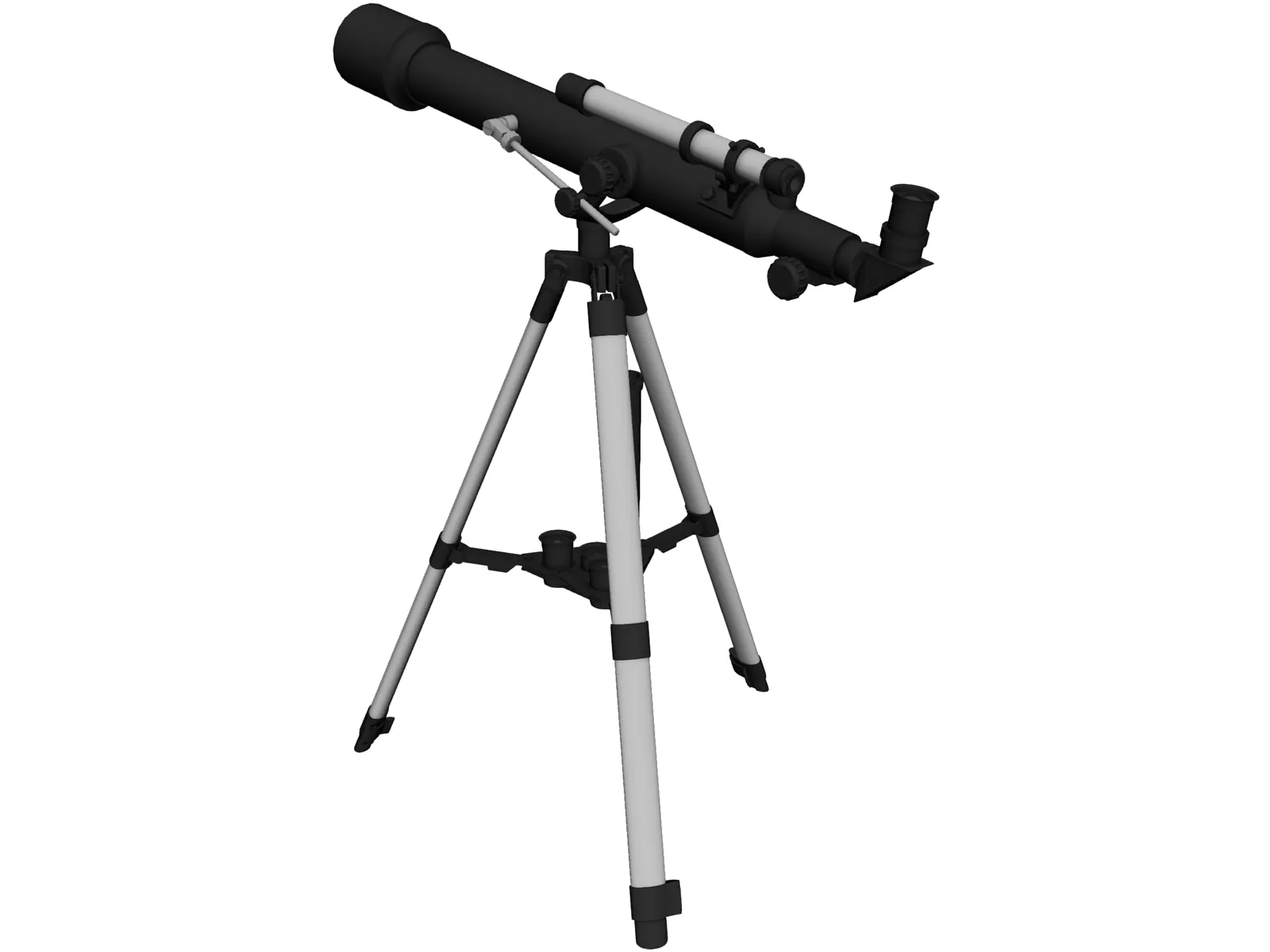 Telescope 3D Model main preview