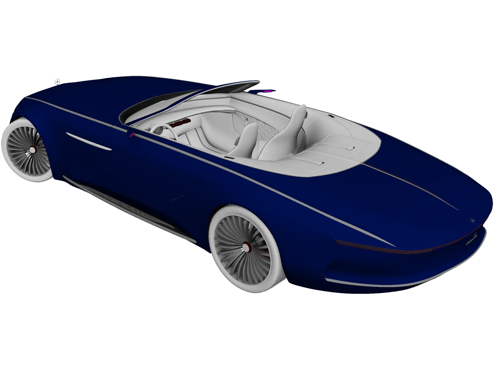 Mercedes-Maybach Vision 6 Cabriolet (2018) 3D Model main preview