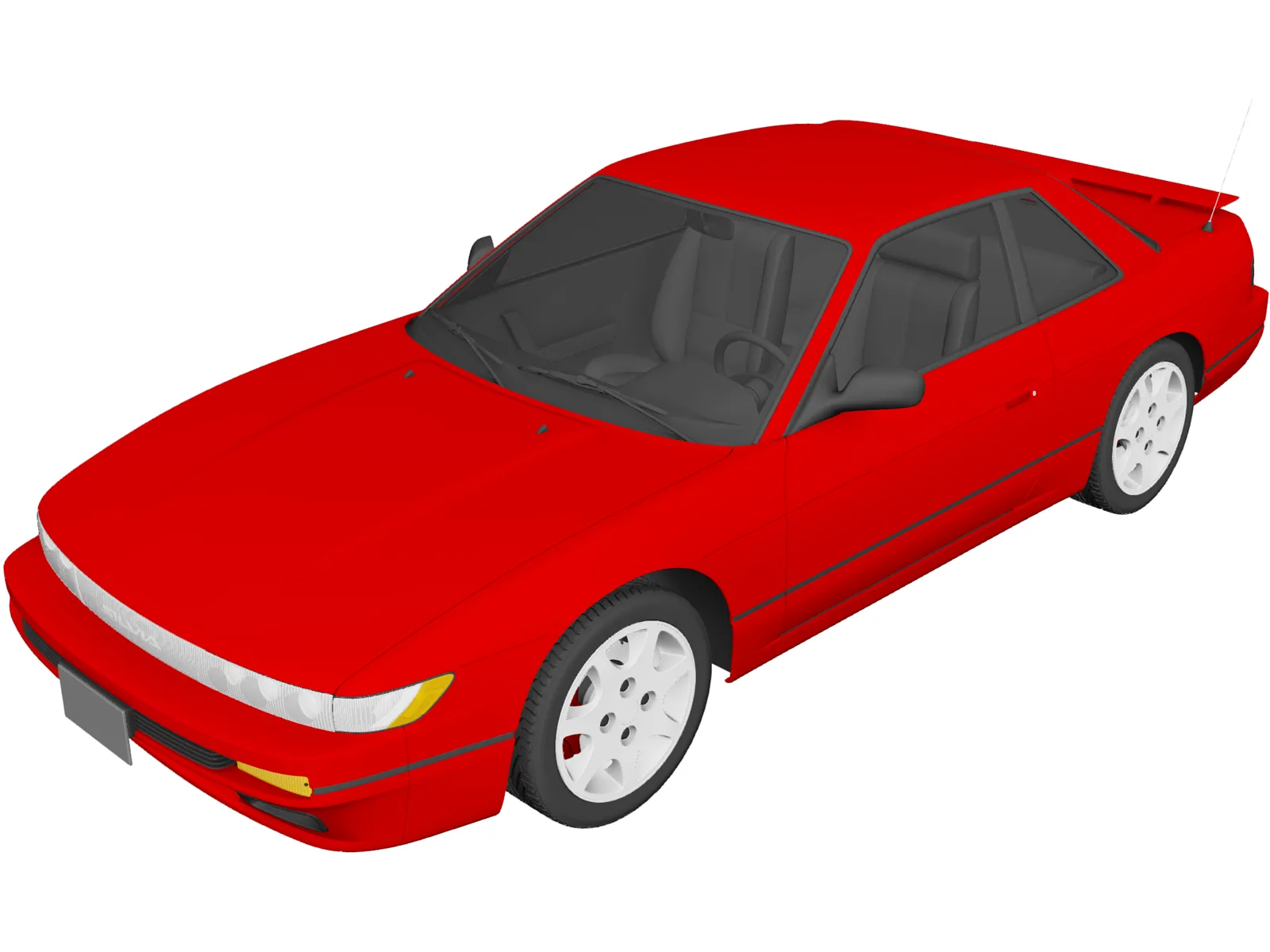 Nissan 180SX (1989) 3D Model main preview