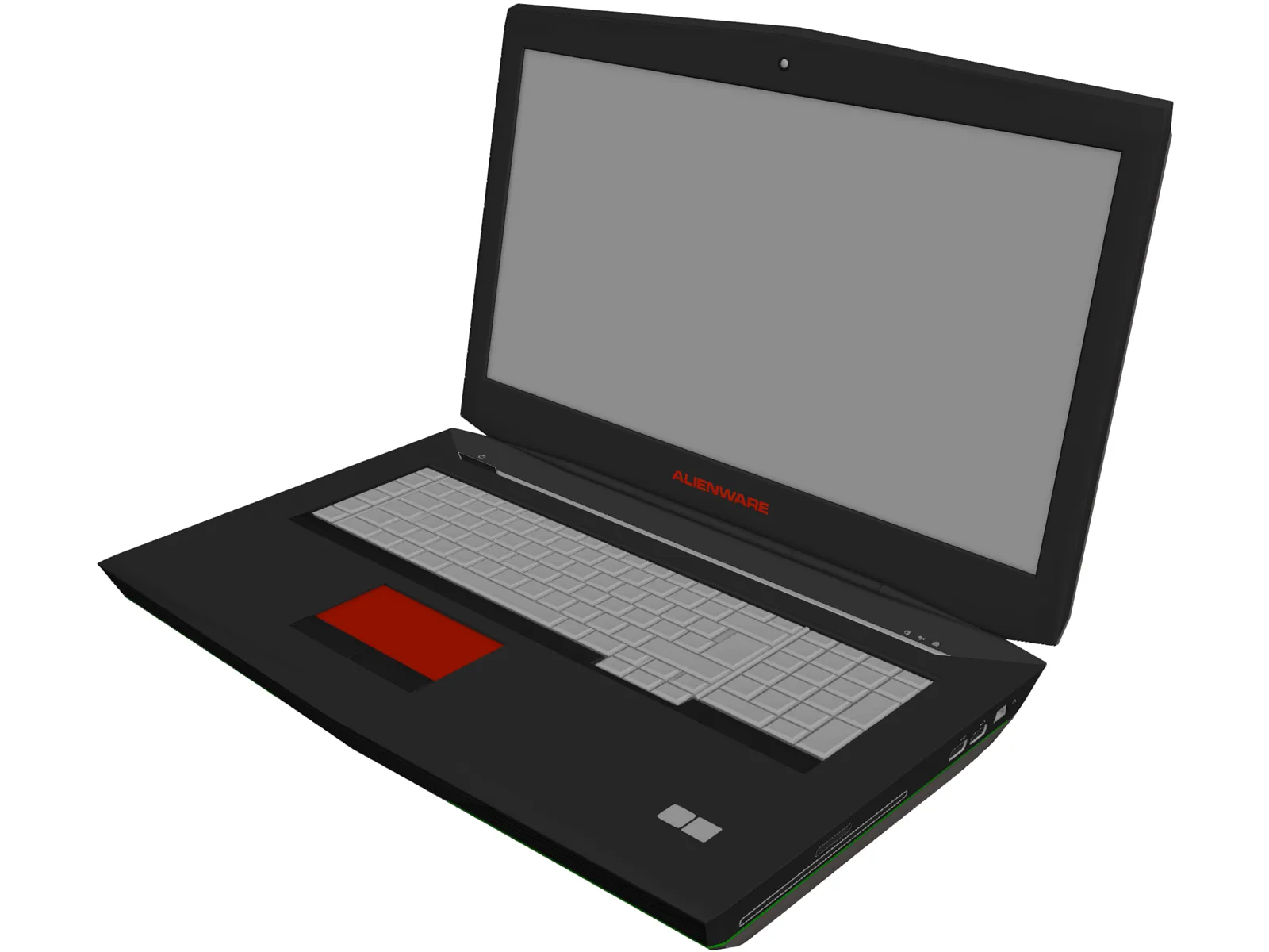 Alienware Laptop 3D Model main preview