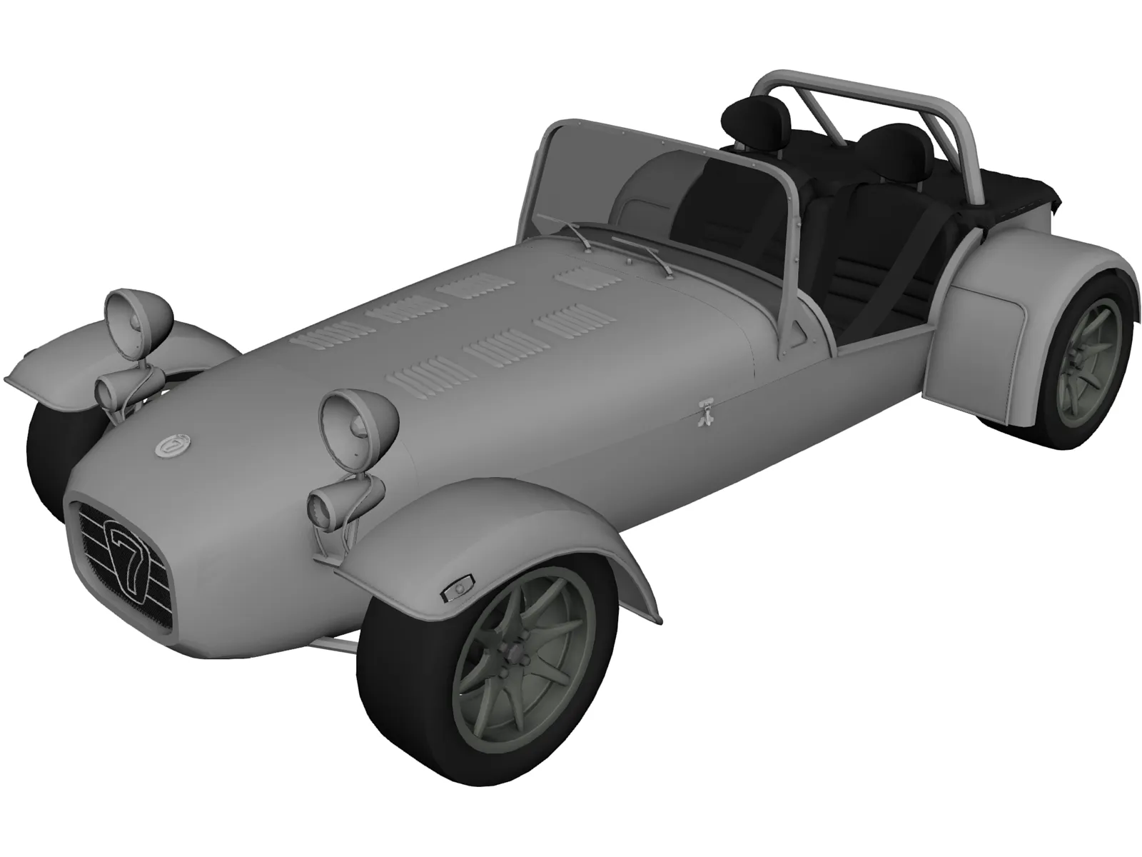 Caterham Super Seven (1982) 3D Model main preview
