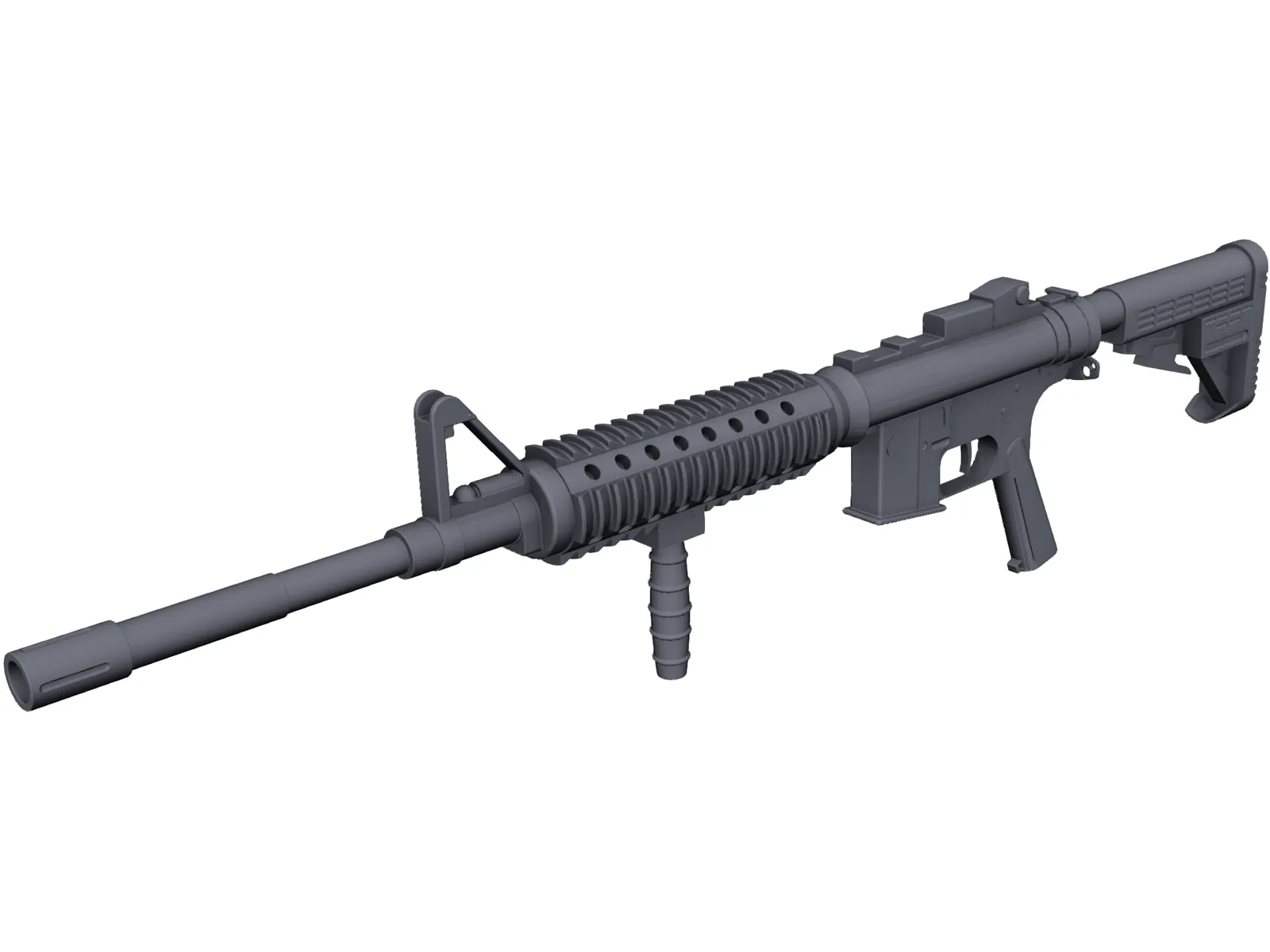 M4A1 3D Model main preview